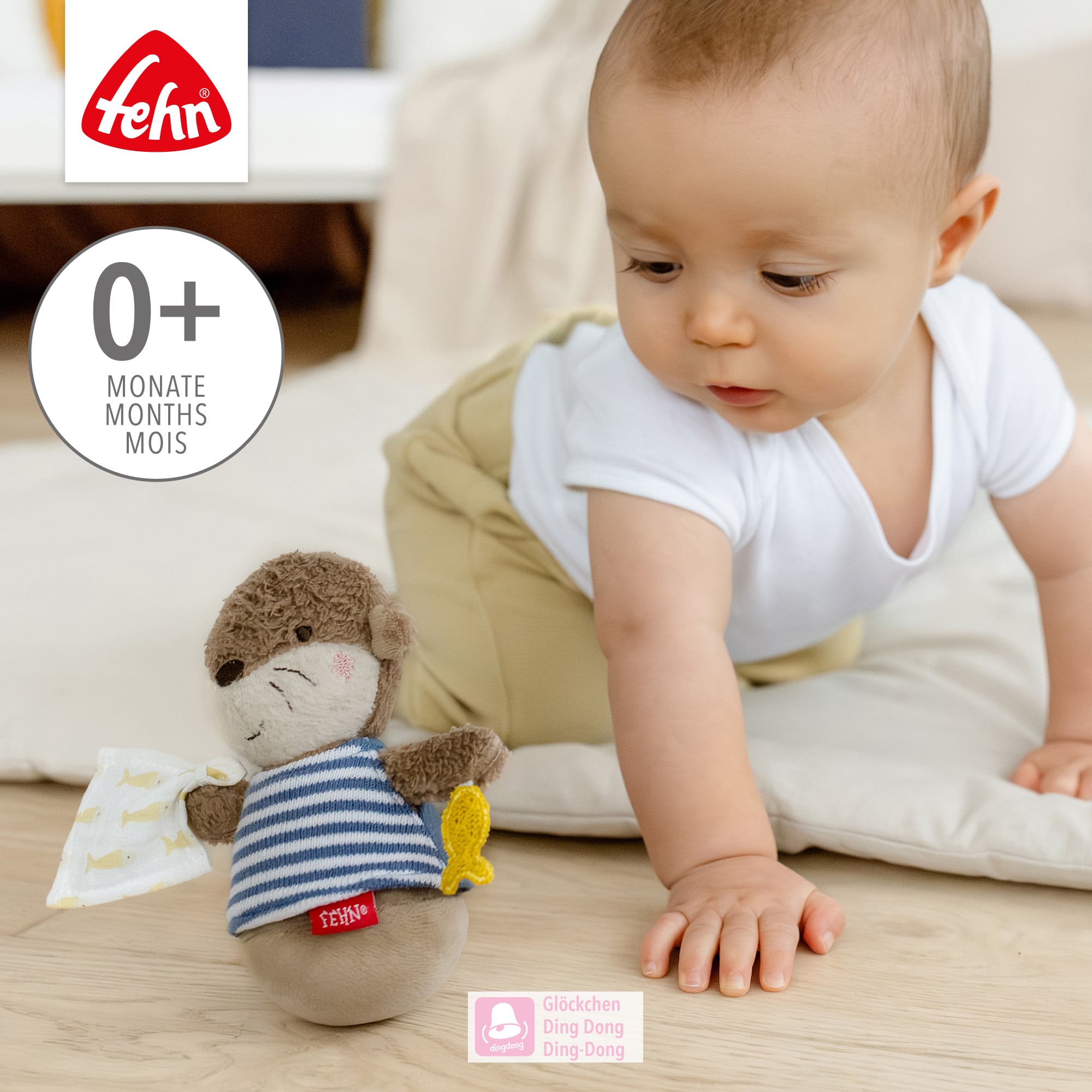 Stehaufmännchen, fehn, Braun – Produktansicht