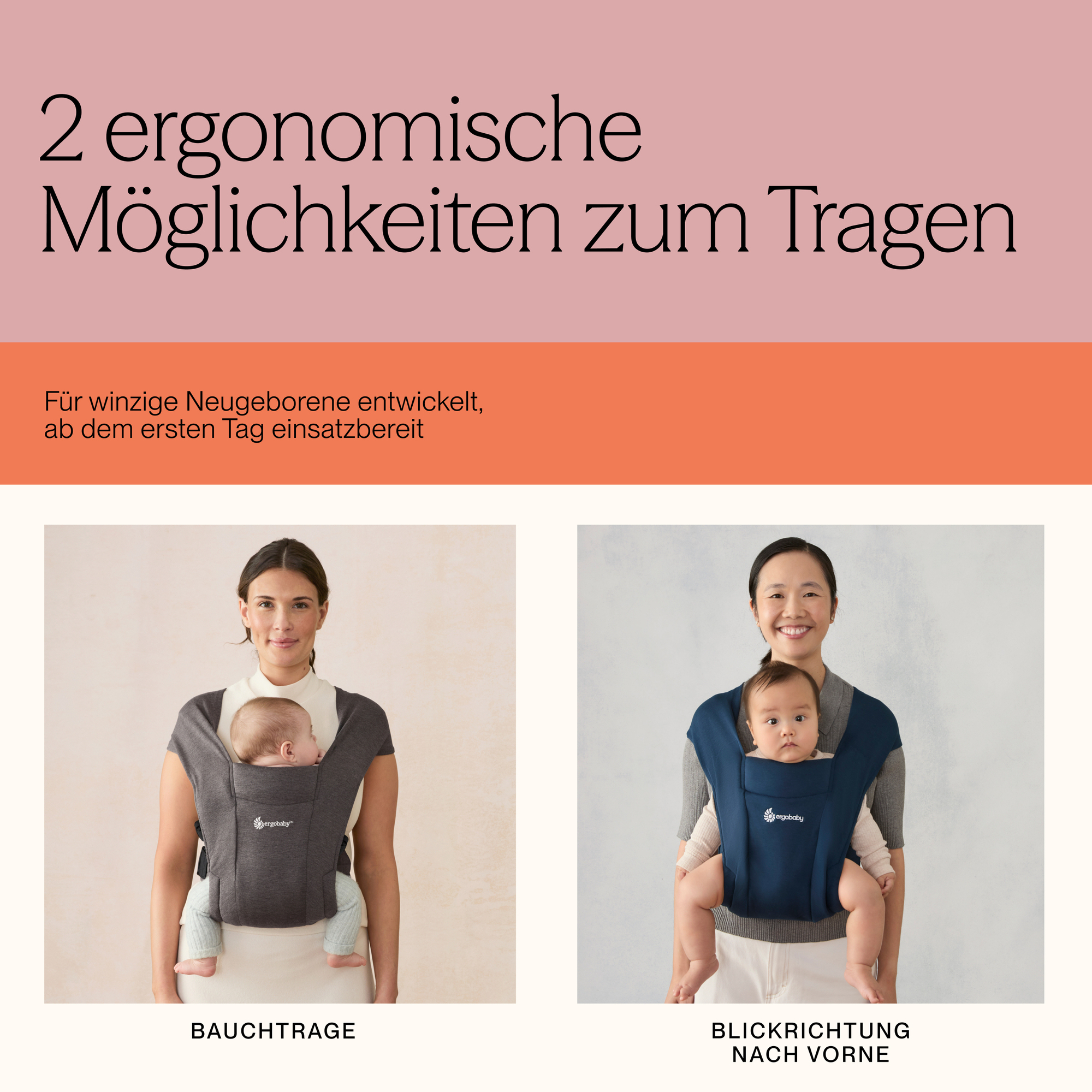 Fullbuckle Tragen, ERGObaby, Grau – Produktansicht