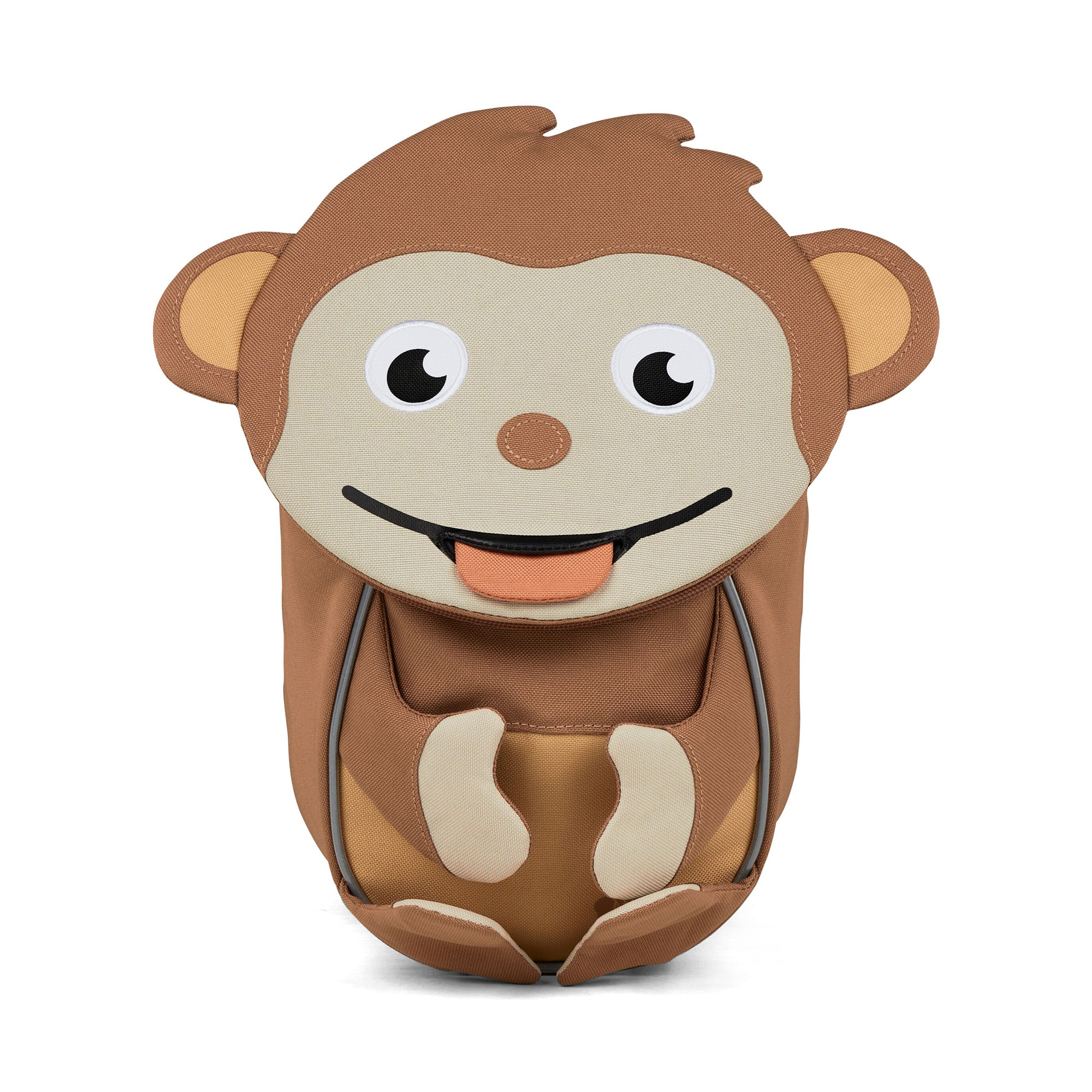 Kinderrucksäcke, Affenzahn, Braun – Produktansicht