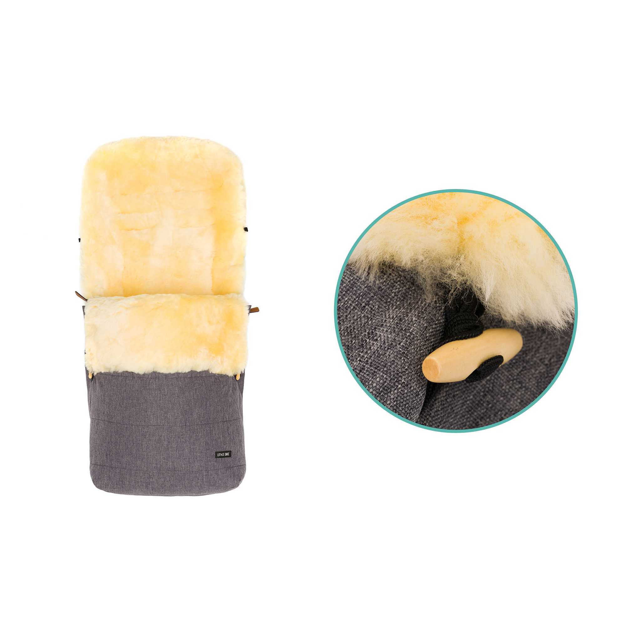 Fußsäcke & Decken, LITTLE ONE, Grau – Produktansicht
