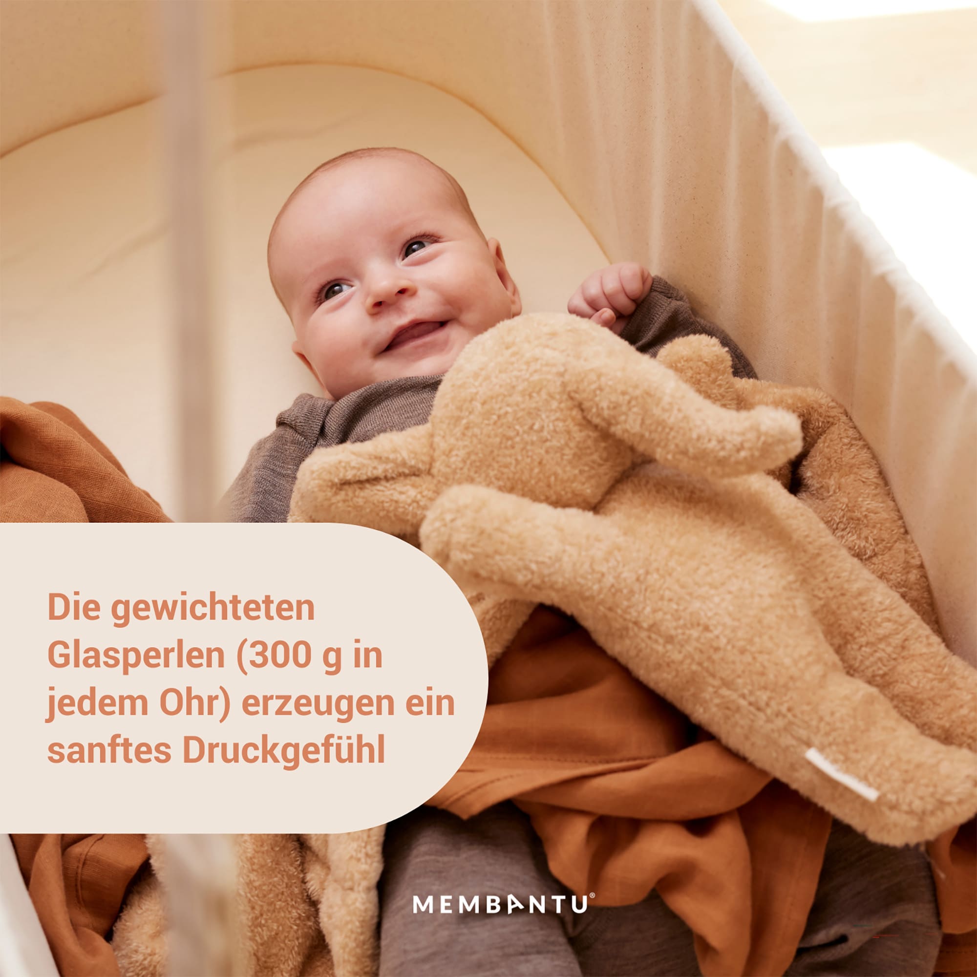 Kuscheltiere Elefanten, MEMBANTU, Braun – Produktansicht