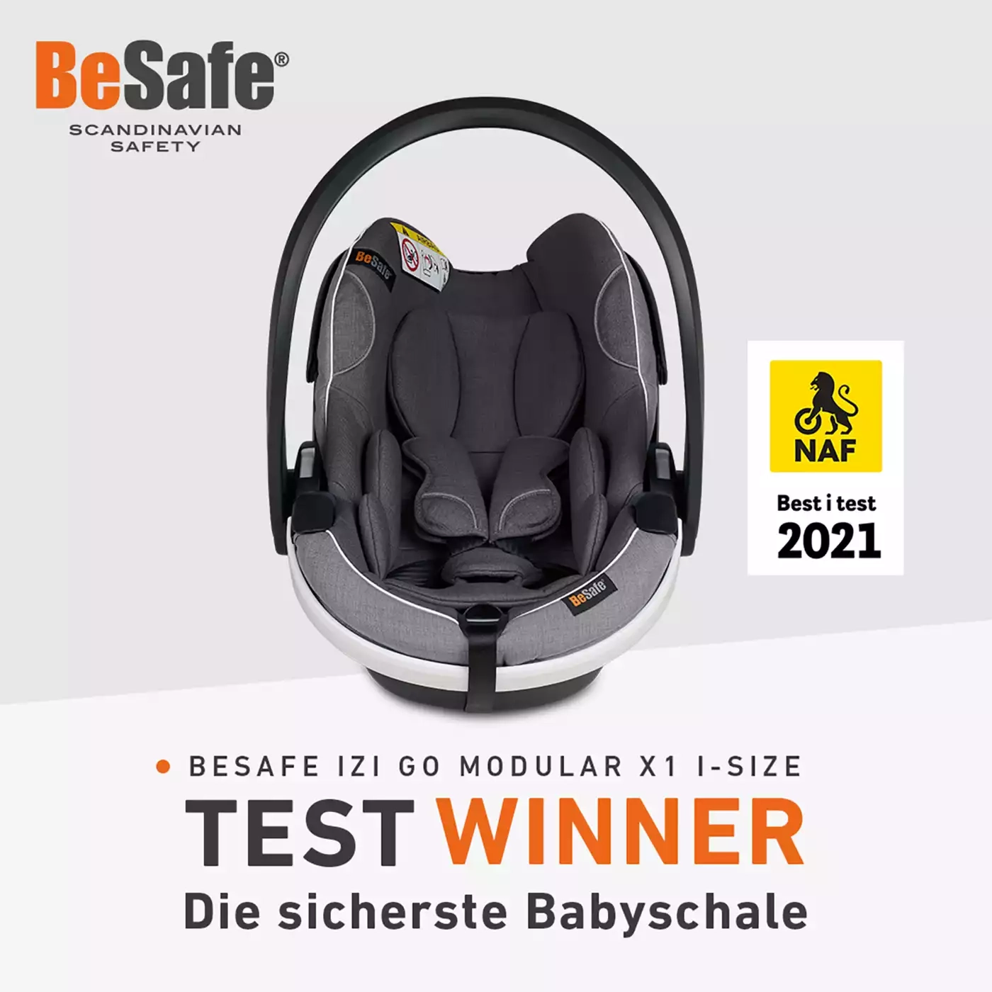 Babyschalen 0-13 kg, Gruppe 0+, BeSafe – Produktansicht