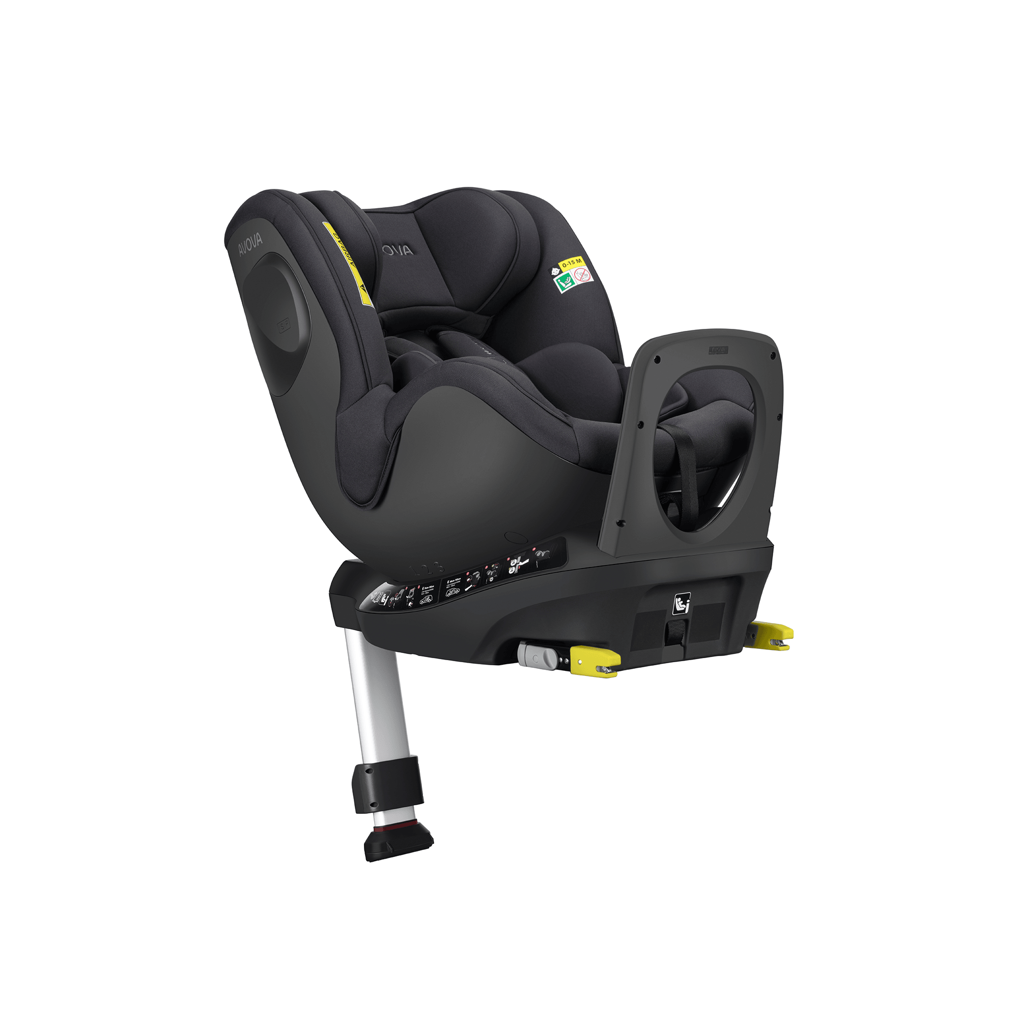 Reboarder 0-18 kg, Gruppe 0+/1, AVOVA, Grau – Produktansicht