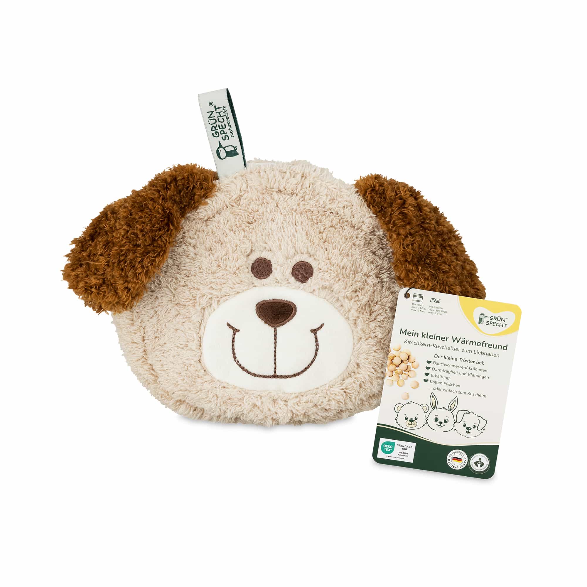 Wärmekissen & -flaschen, GRÜNSPECHT, Beige – Produktansicht
