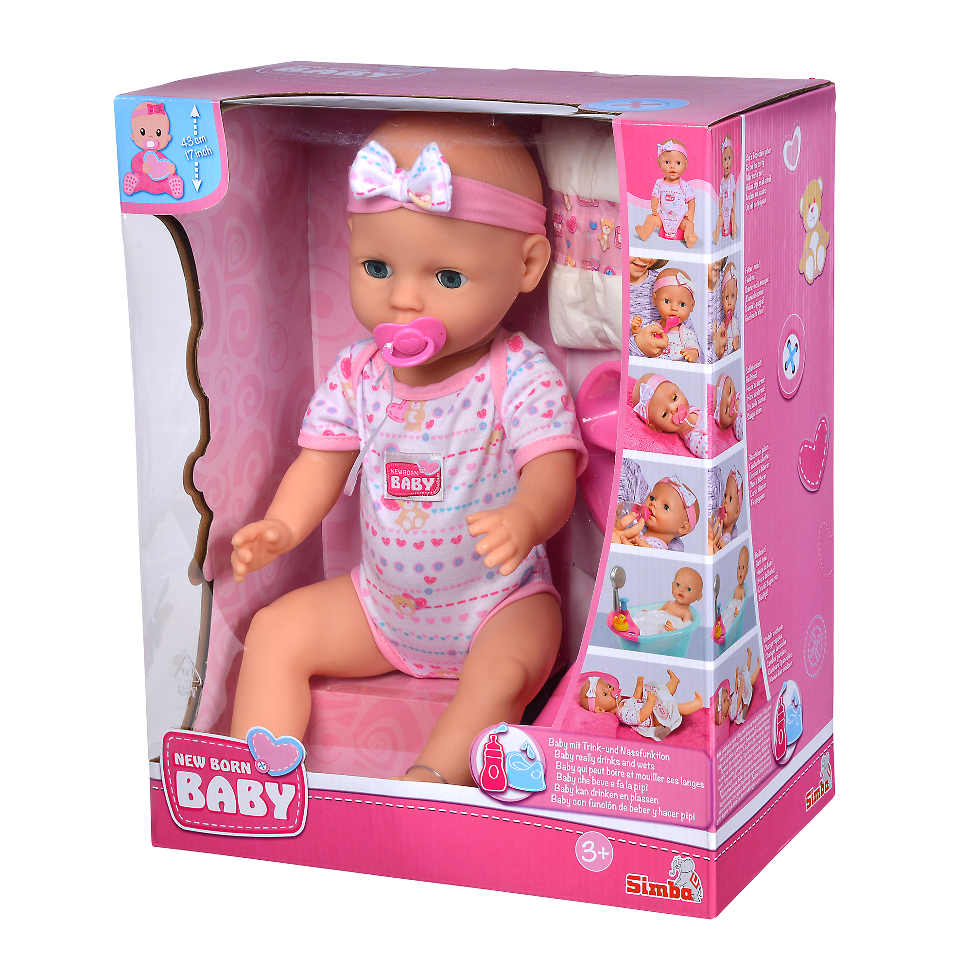 Puppen & Puppenwagen, Simba, Pink – Produktansicht