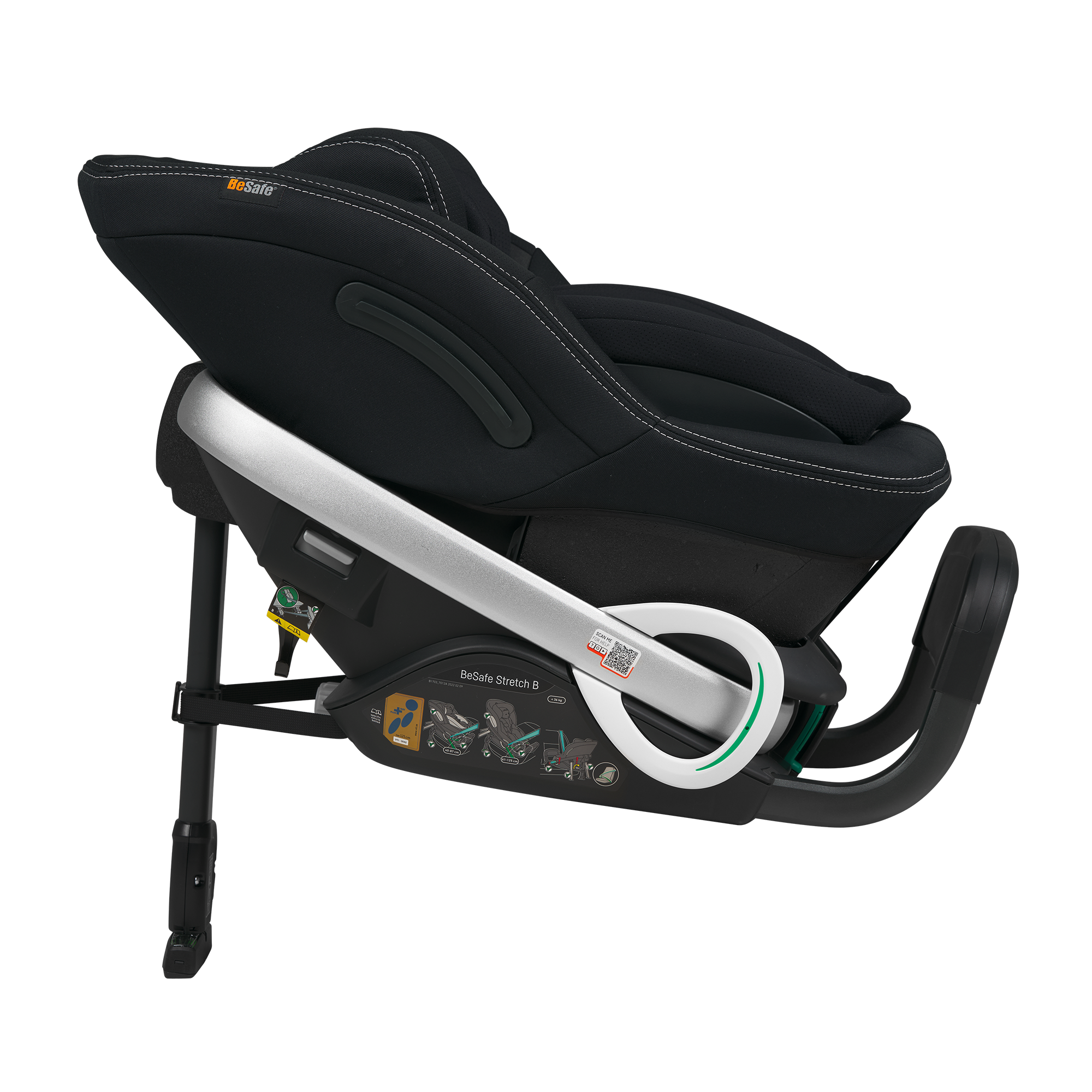Reboarder 0-18 kg, Gruppe 0+/1, BeSafe, Schwarz – Produktansicht
