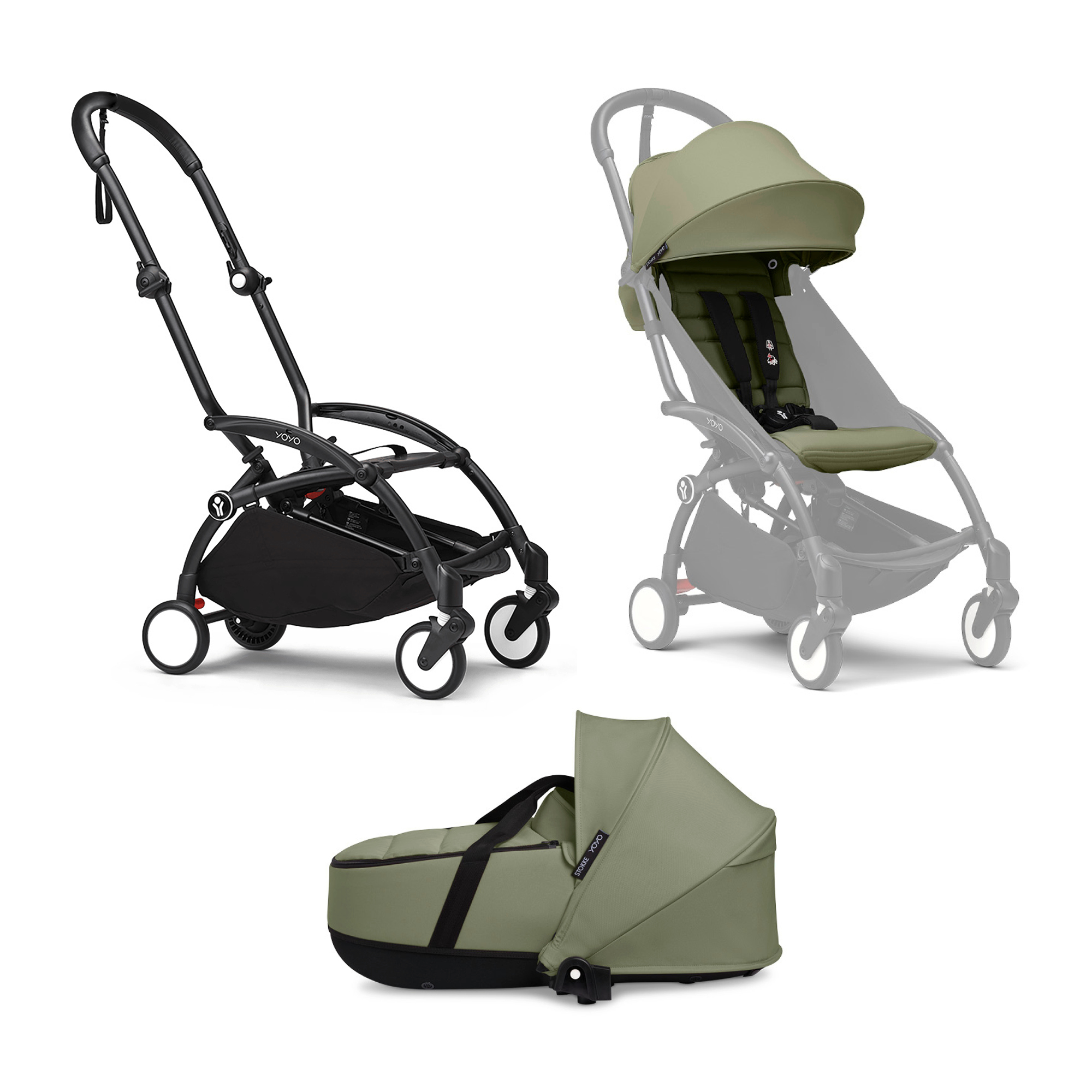Kombi-Kinderwagen, STOKKE, Grün – Produktansicht