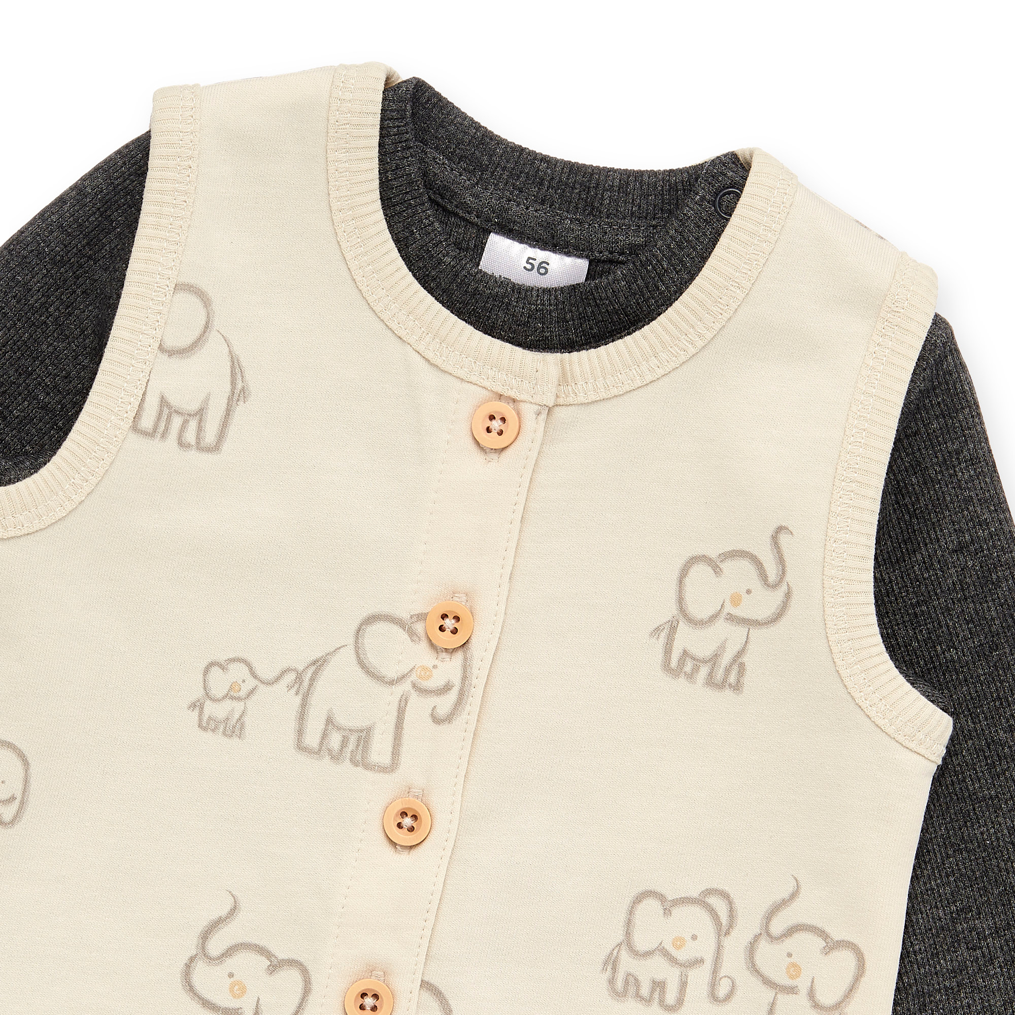 Strampler, LITTLE ONE, Beige – Produktansicht