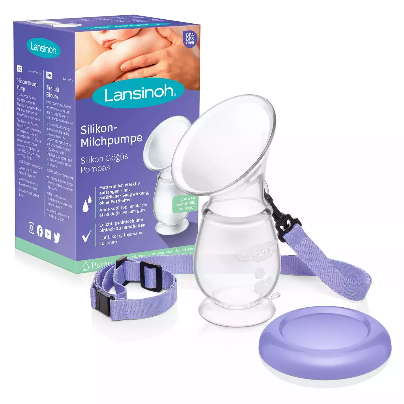 Milchpumpen, Lansinoh, Transparent – Produktansicht