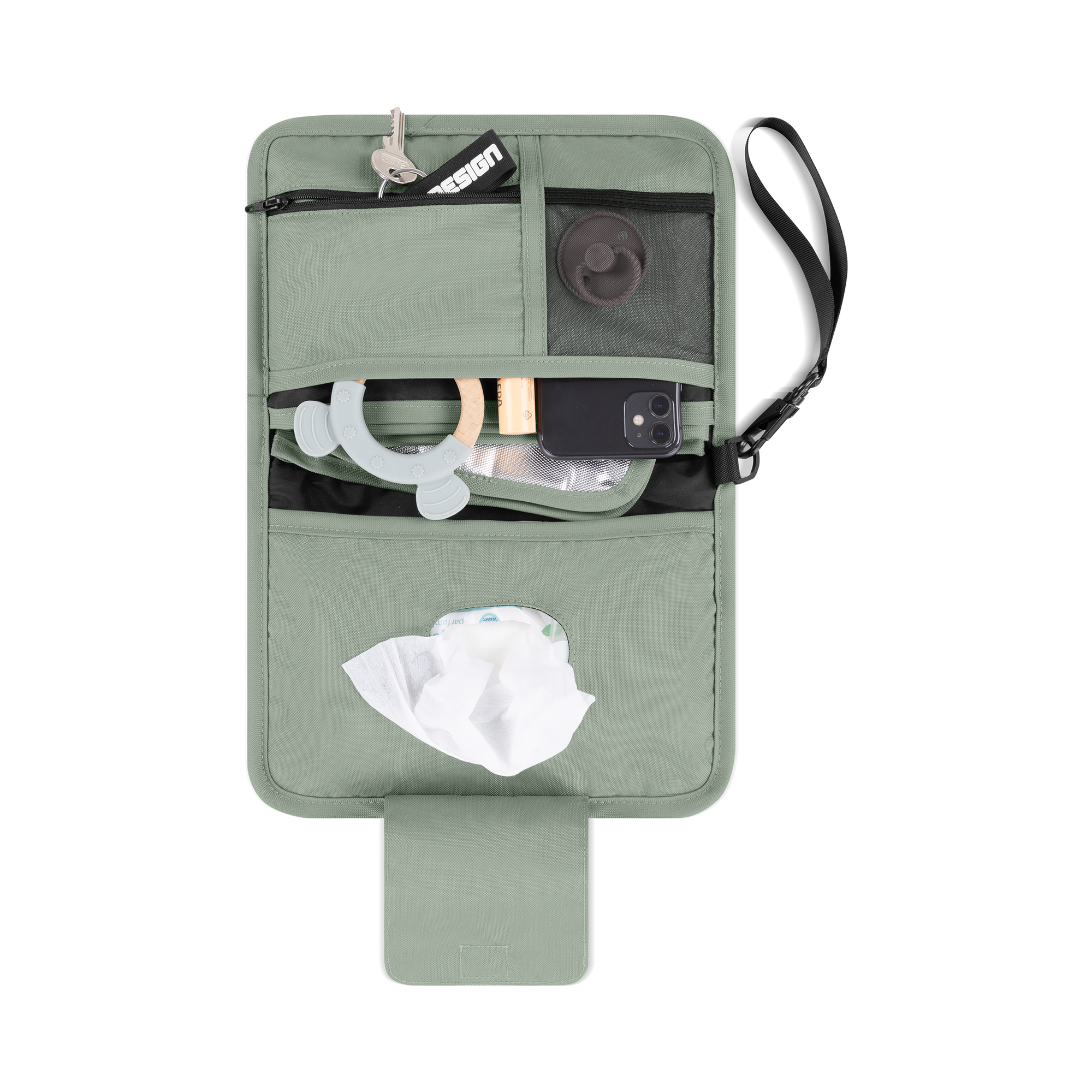 Wickeltaschen, ABC DESIGN, Grün – Produktansicht