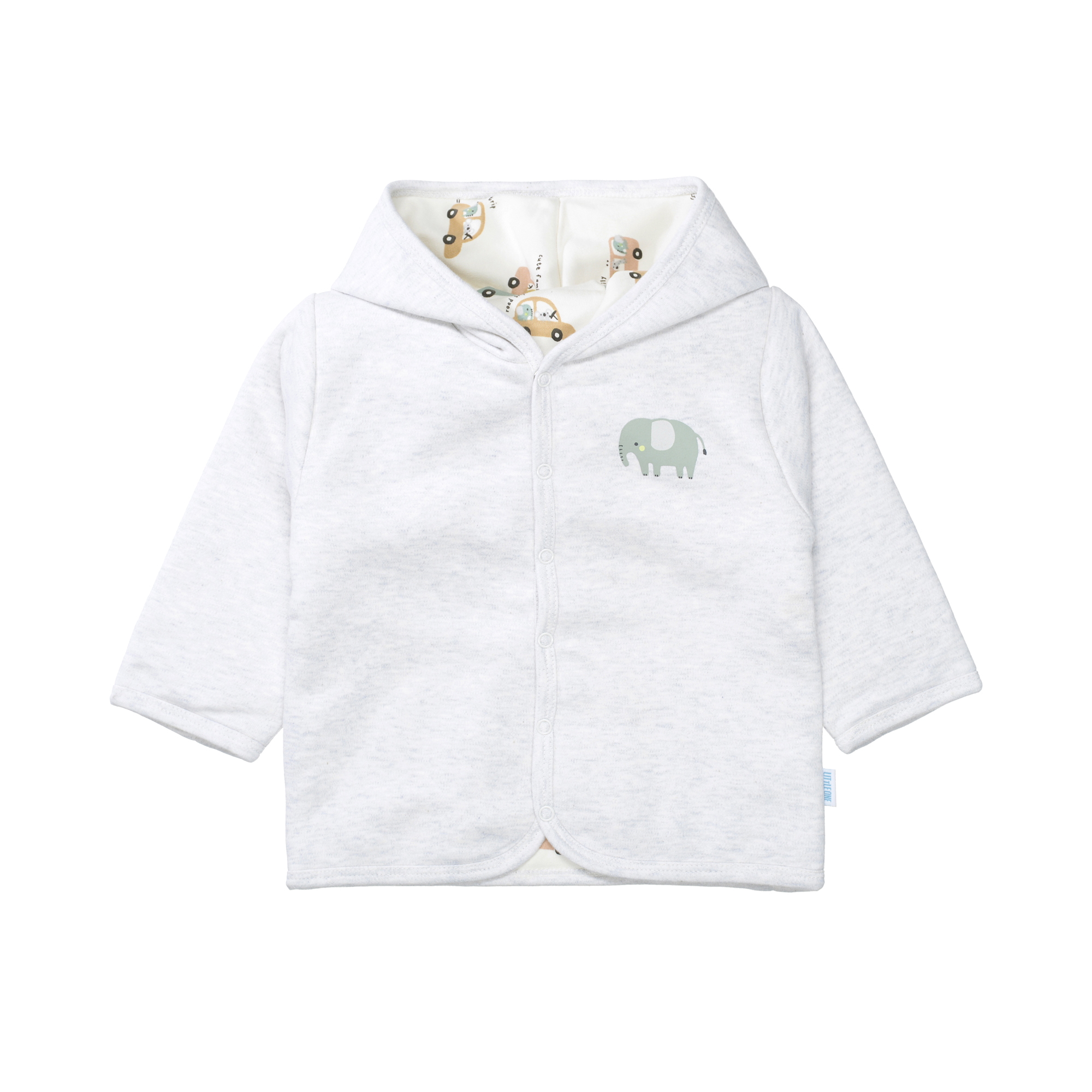 Wendejacken, LITTLE ONE, Grau – Besonderheit: aus 100% Bio-Baumwolle