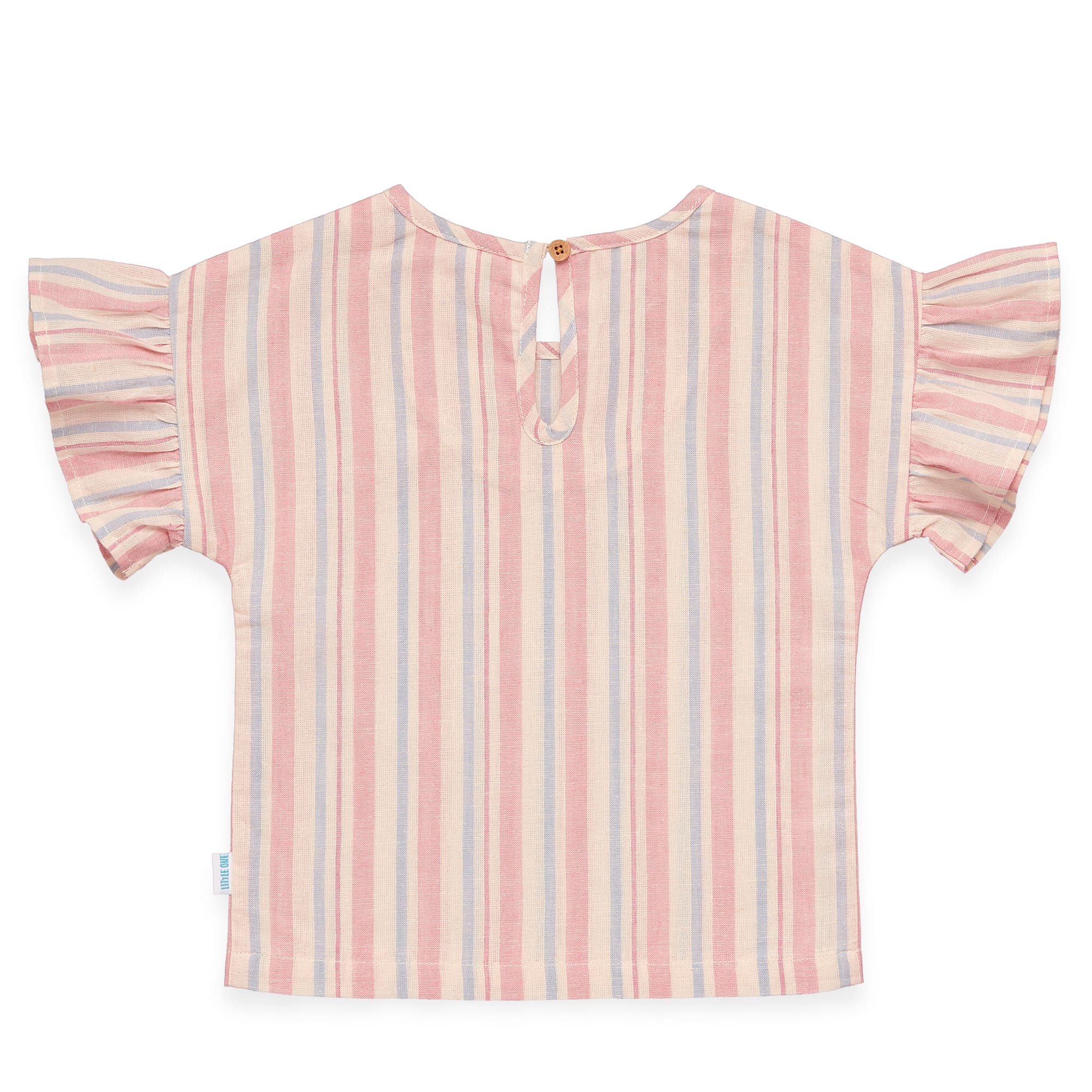 Kurzarmshirts, LITTLE ONE, Beige – Besonderheit: aus 75% Baumwolle und 25% Leinen