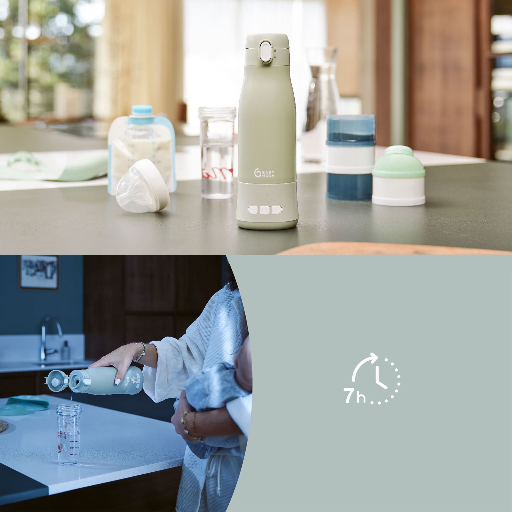 Babykostwärmer, babymoov, Grün – Produktansicht