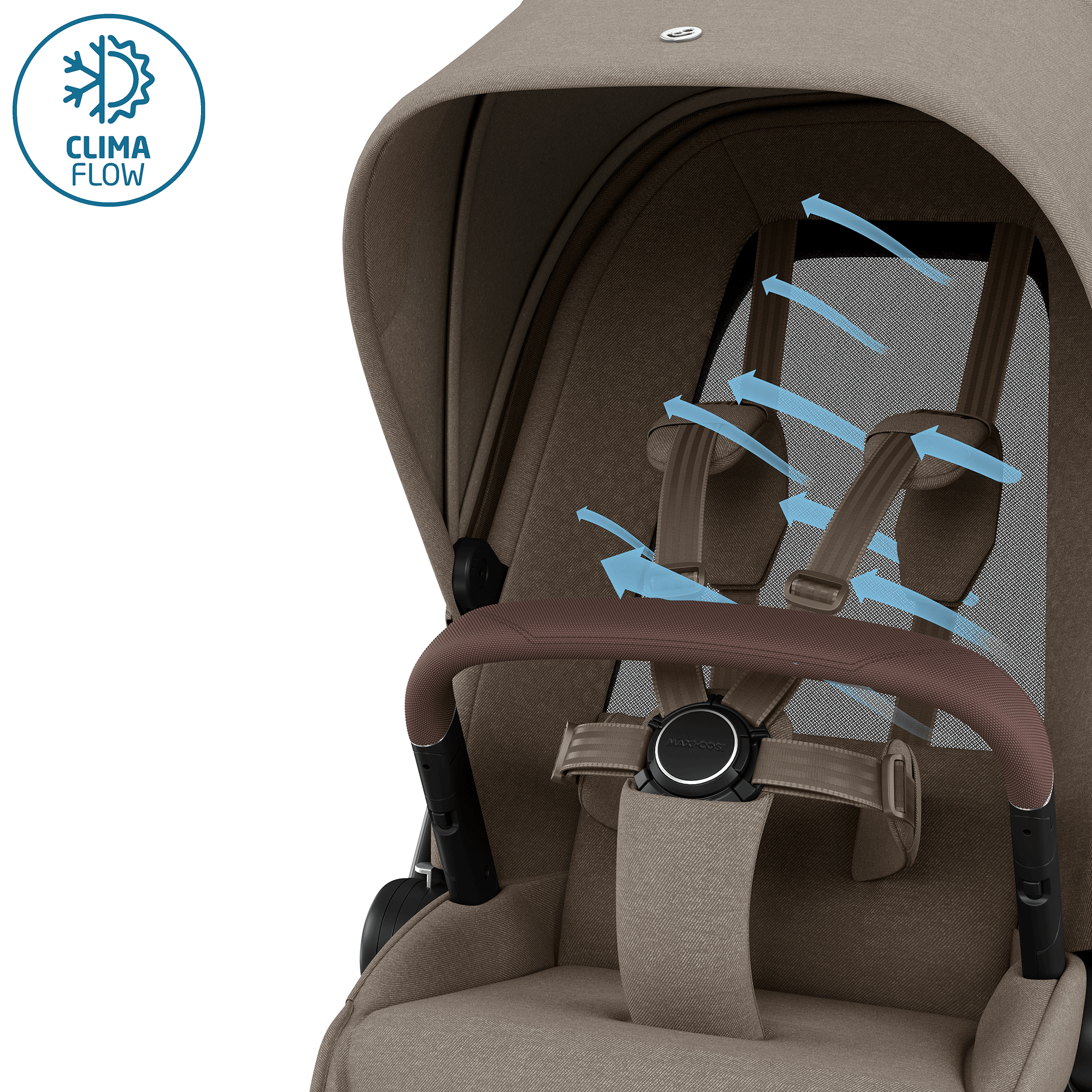 Kombi-Kinderwagen, MAXI-COSI Premium, Braun – Produktansicht