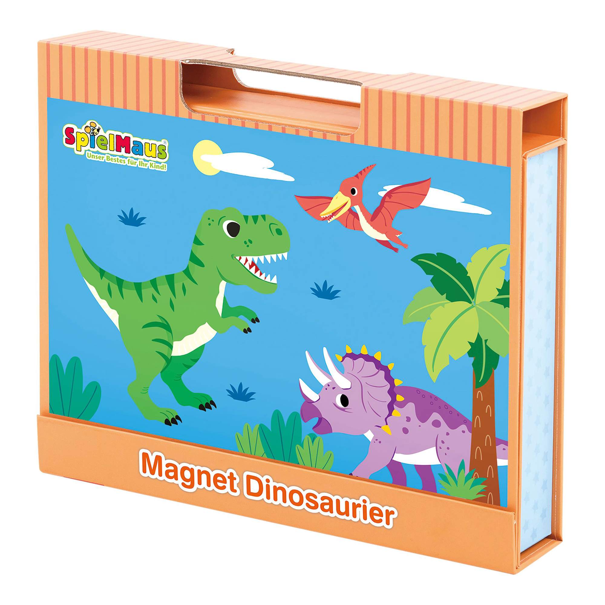 Magnet Puzzle Box Dinosaurier SpielMaus Orange 2000585720407 2