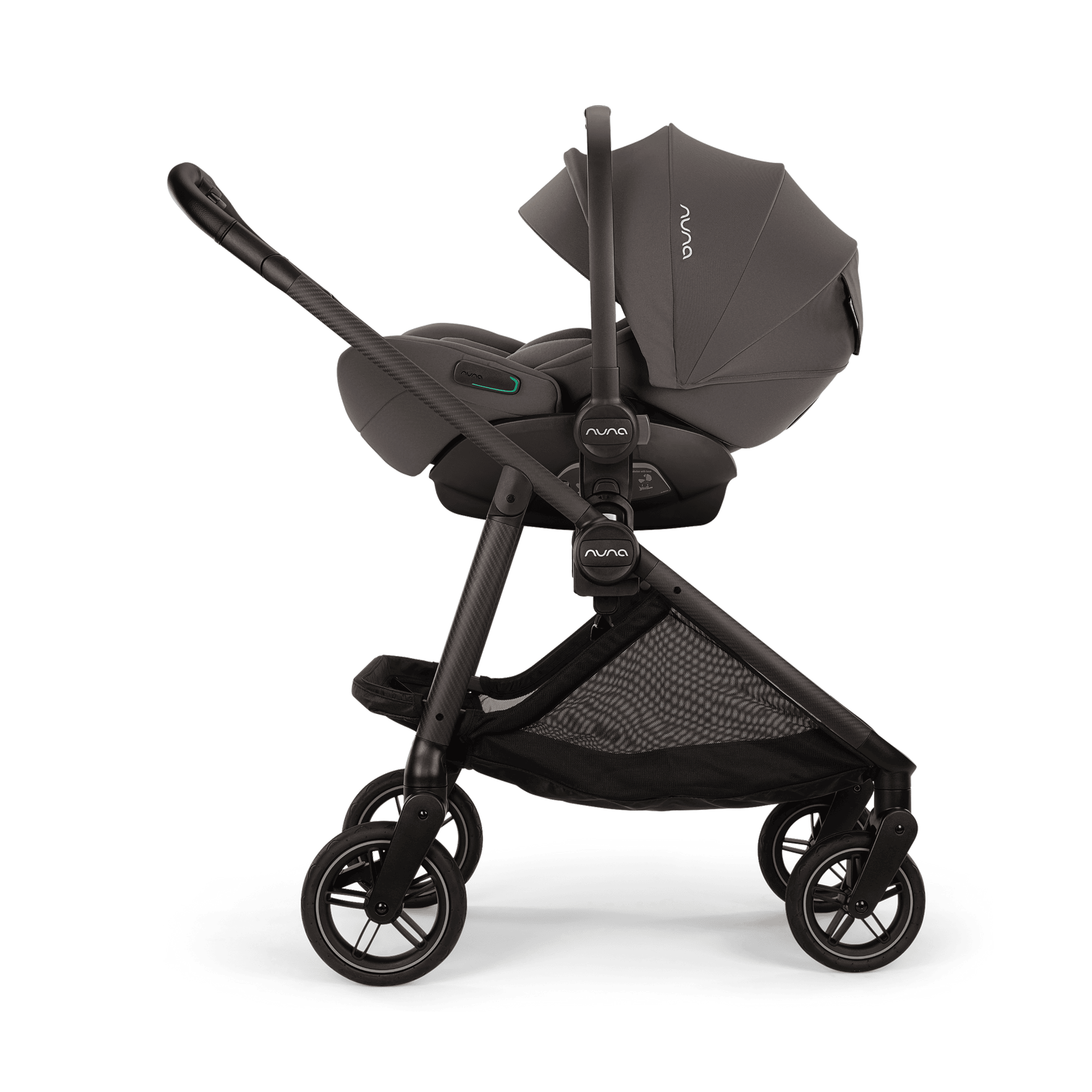 Kombi-Kinderwagen, nuna, Grau – Produktansicht