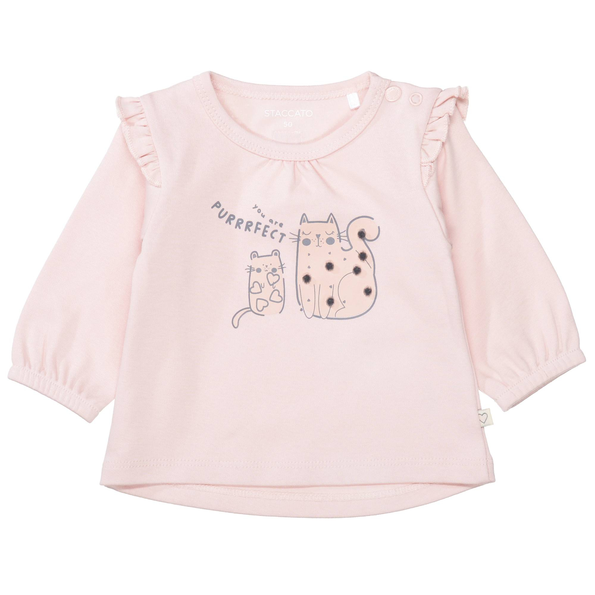 Langarmshirts, STACCATO, Pink – Besonderheit: aus 100% Baumwolle