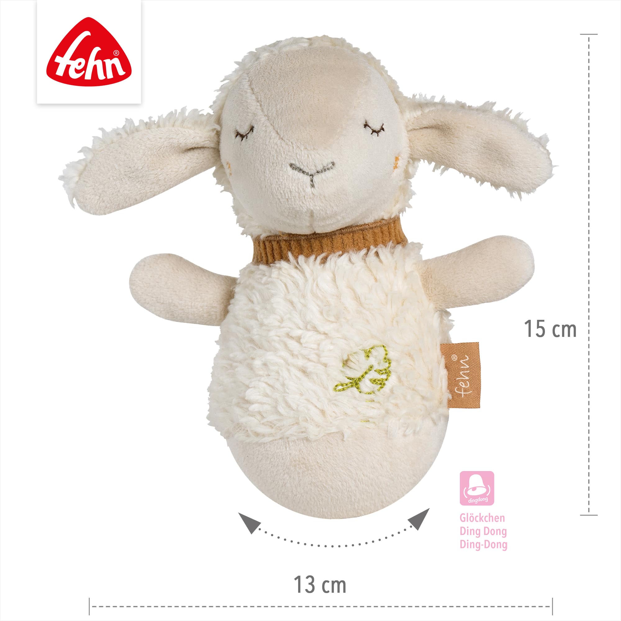 Kuscheltiere, fehn, Weiß – Produktansicht
