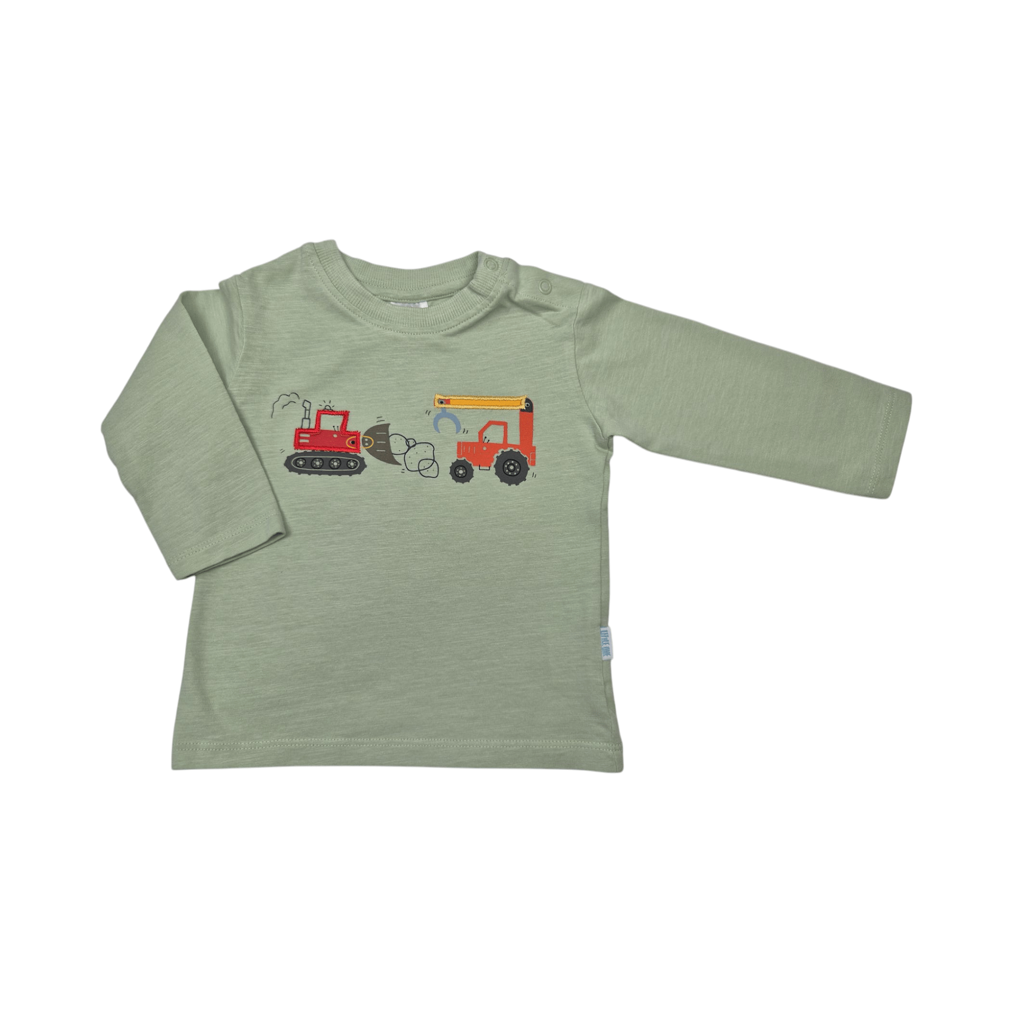 Langarmshirt Baustelle LITTLE ONE Grün M2000587851017 1
