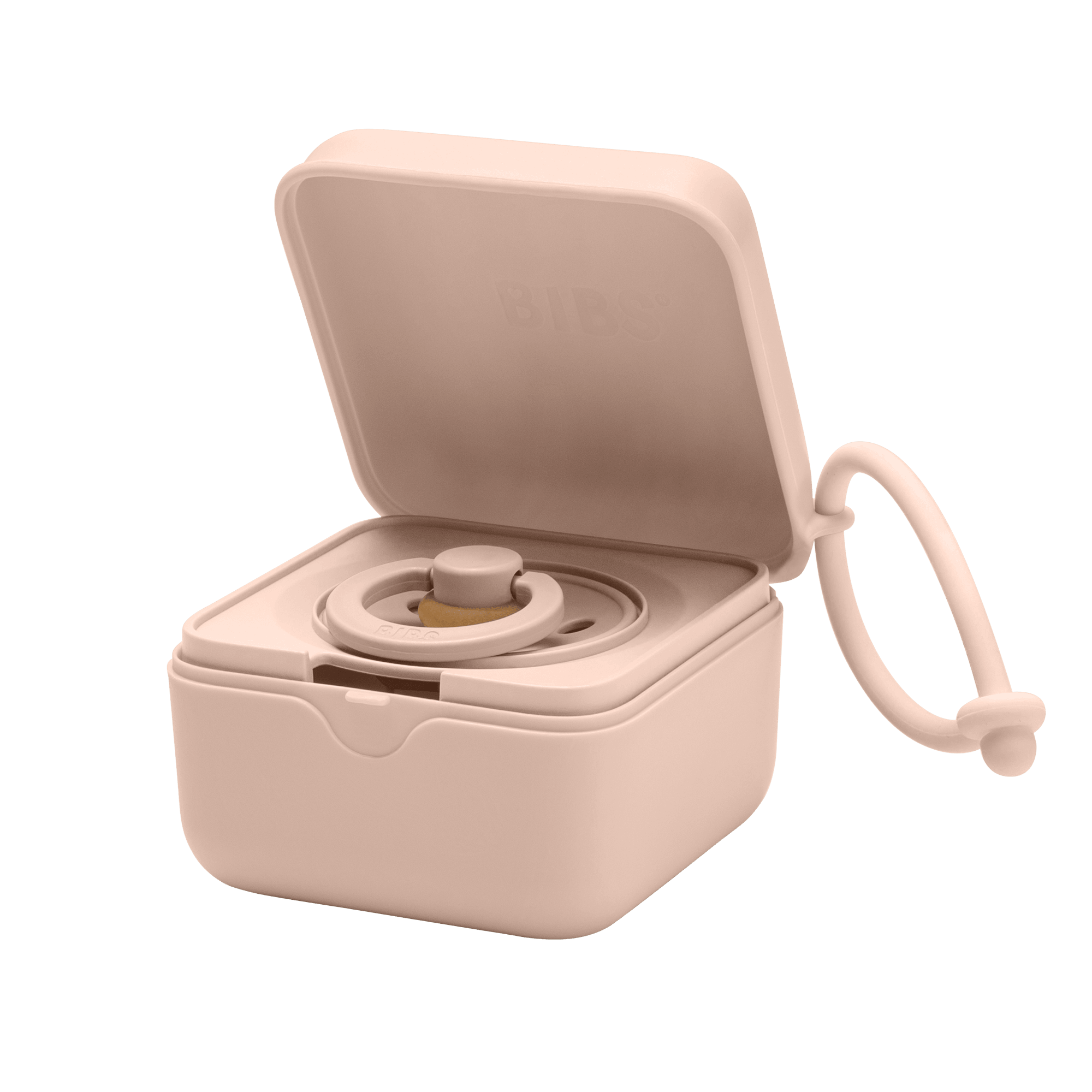 Schnullerboxen, BIBS, Pink – Produktansicht