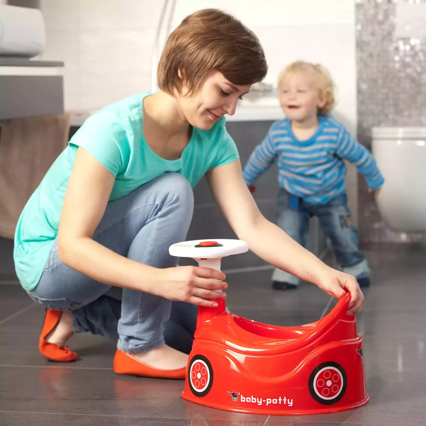 Töpfchen, BIG, Rot – Produktansicht