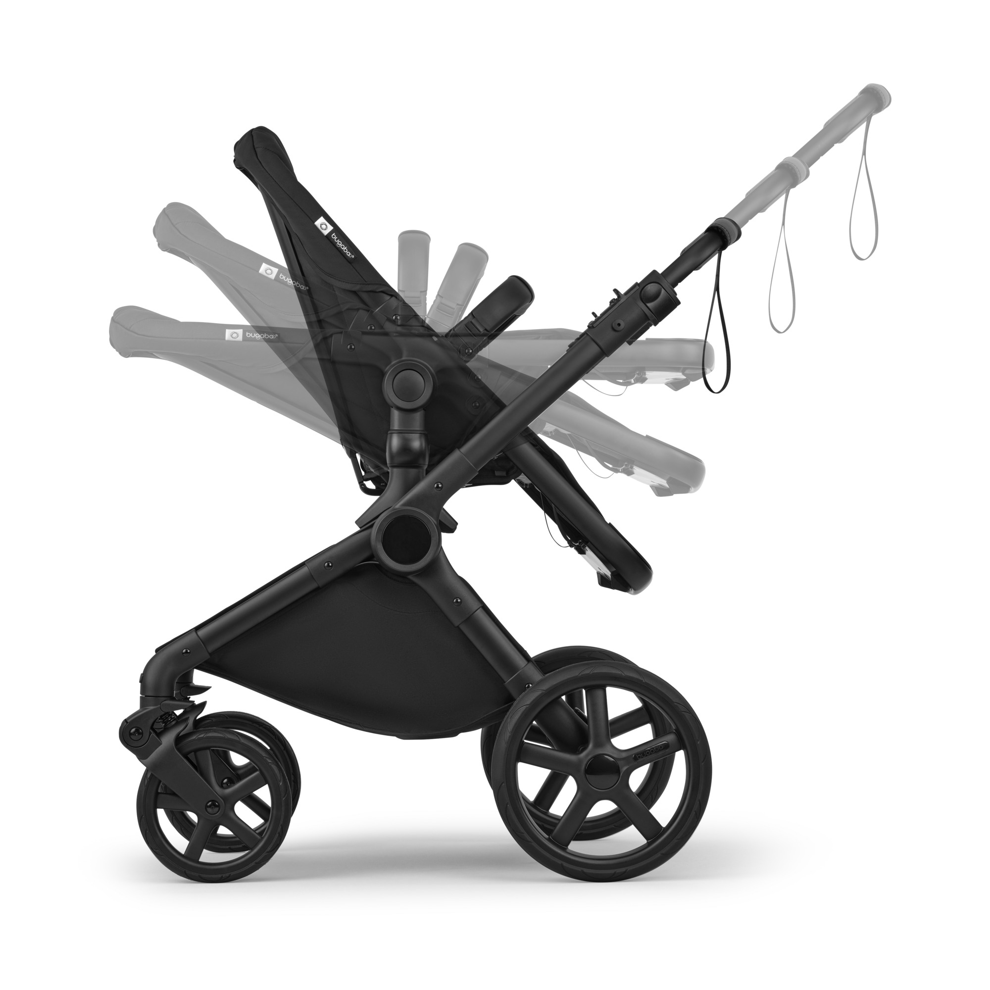 Kombi-Kinderwagen, bugaboo, Schwarz – Produktansicht