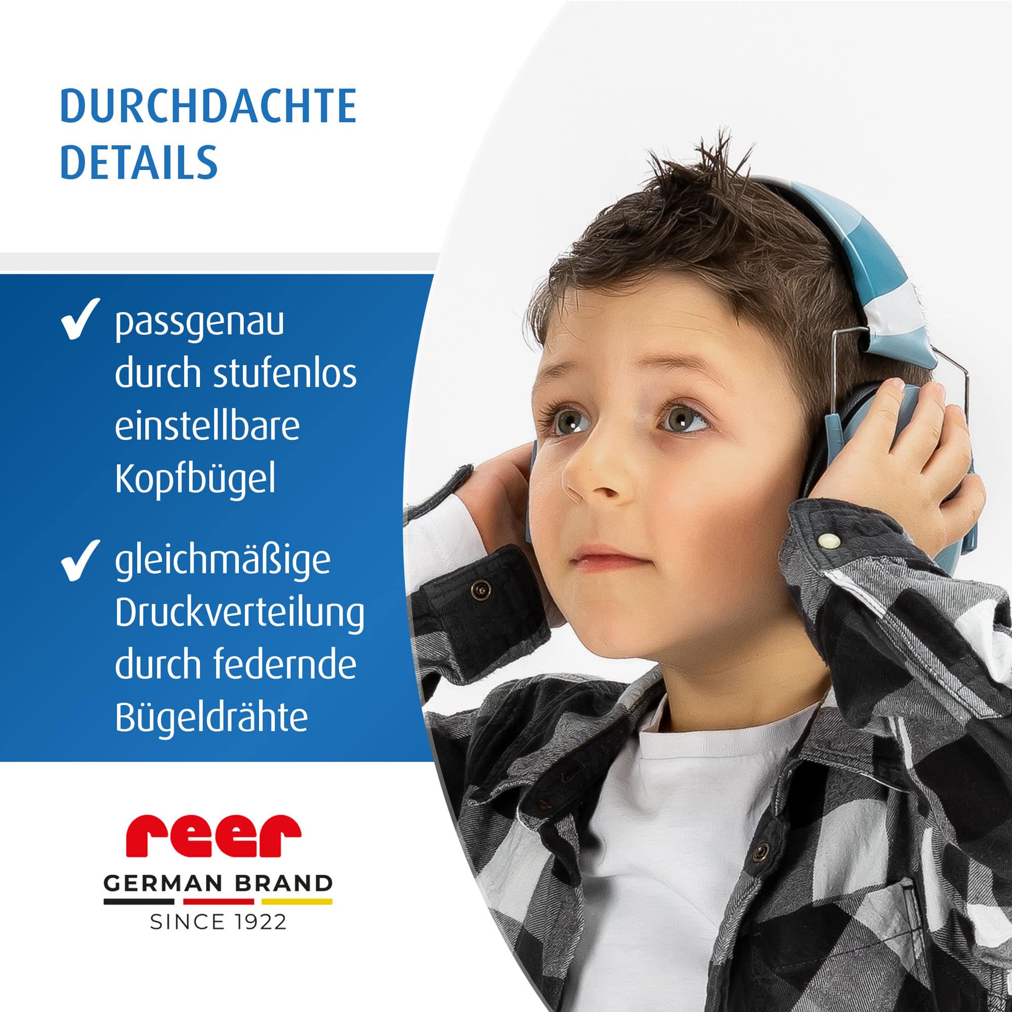 Gehörschutz, reer, Blau – Produktansicht