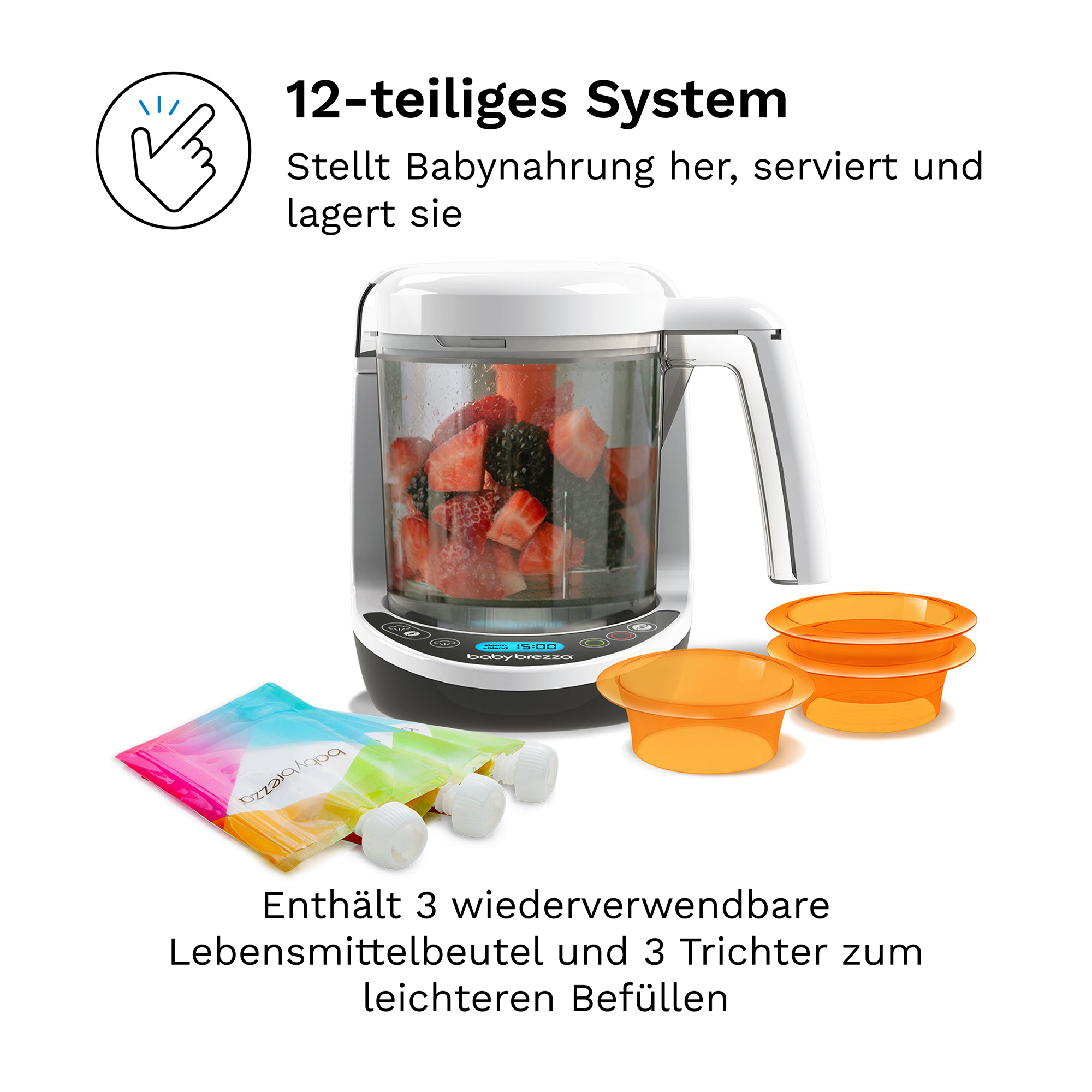 Babykostwärmer, babybrezza, Weiß – Produktansicht