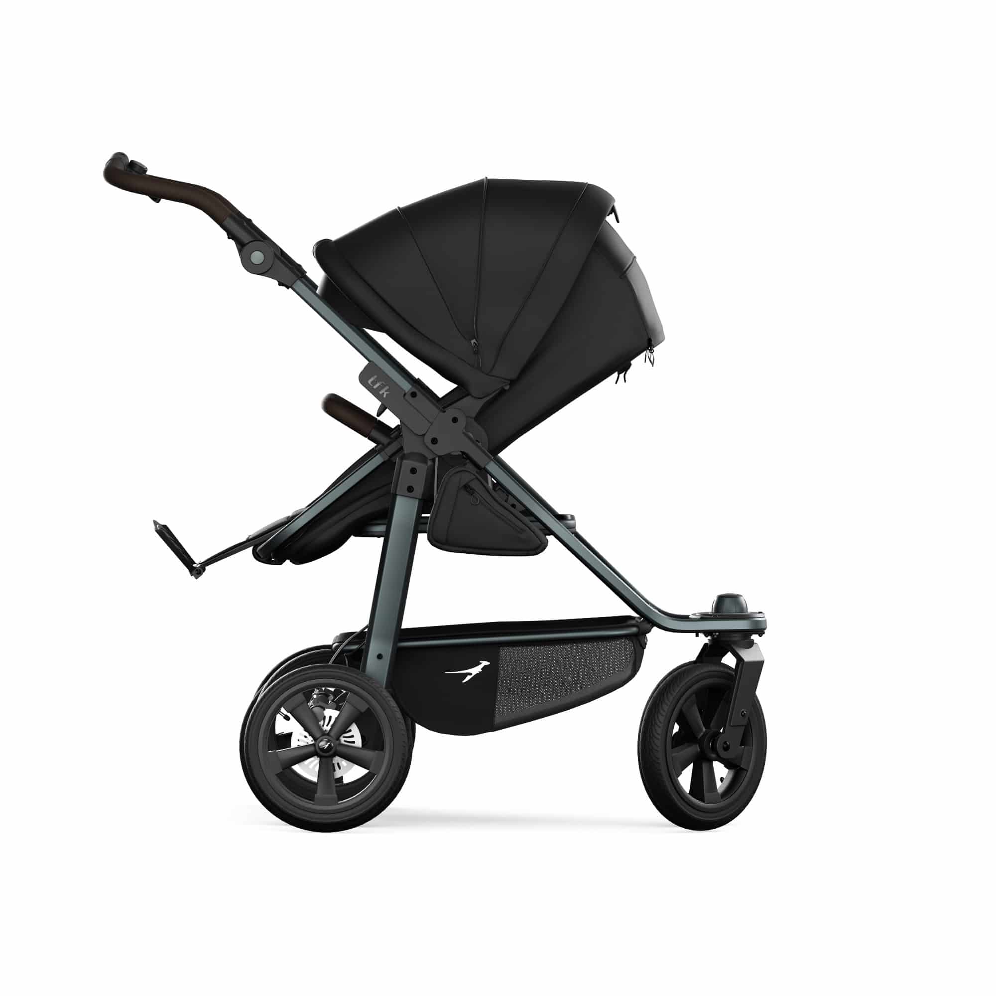 Kombi-Kinderwagen, tfk, Schwarz – Produktansicht