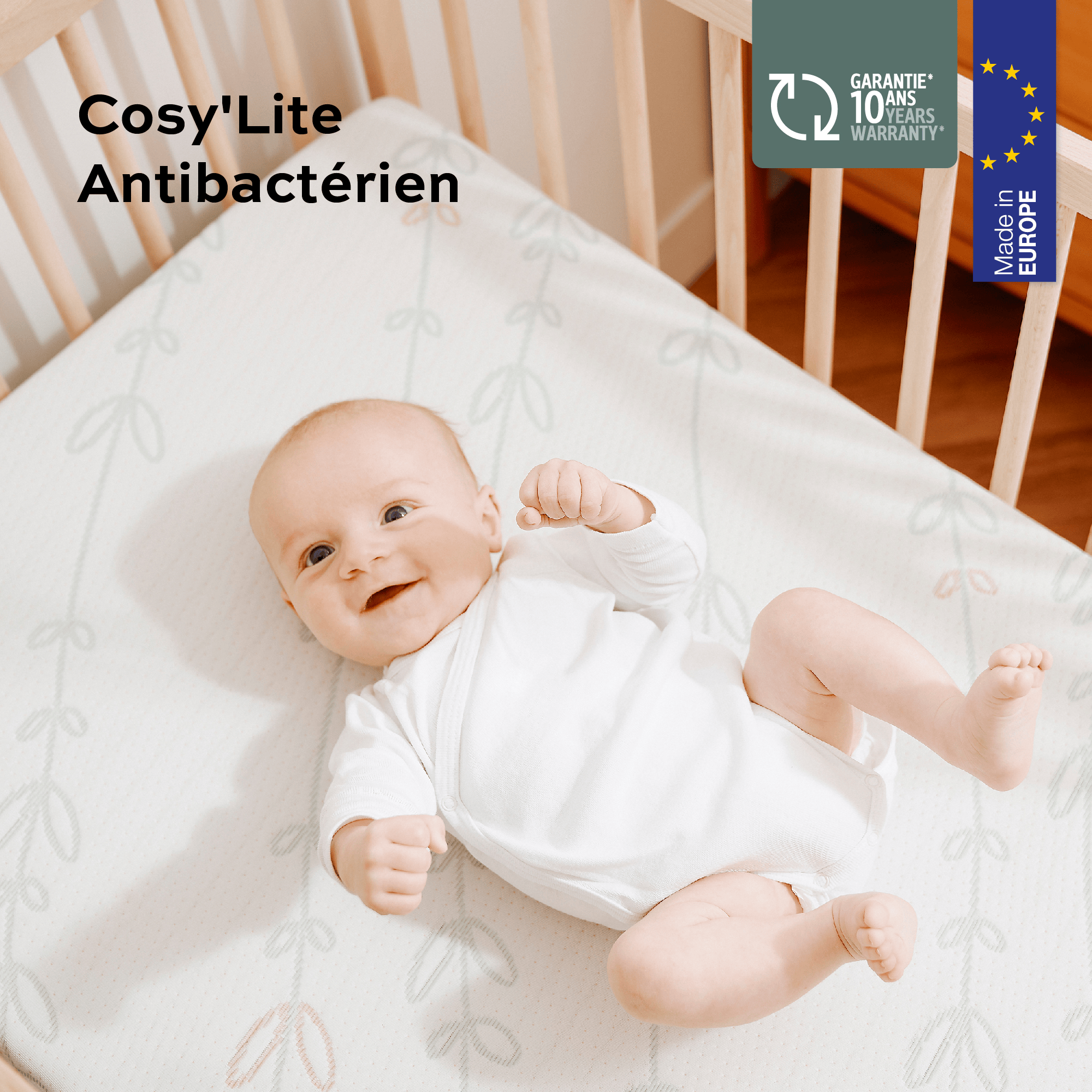 Matratzen 70 x 140 cm, babymoov, Weiß – Produktansicht