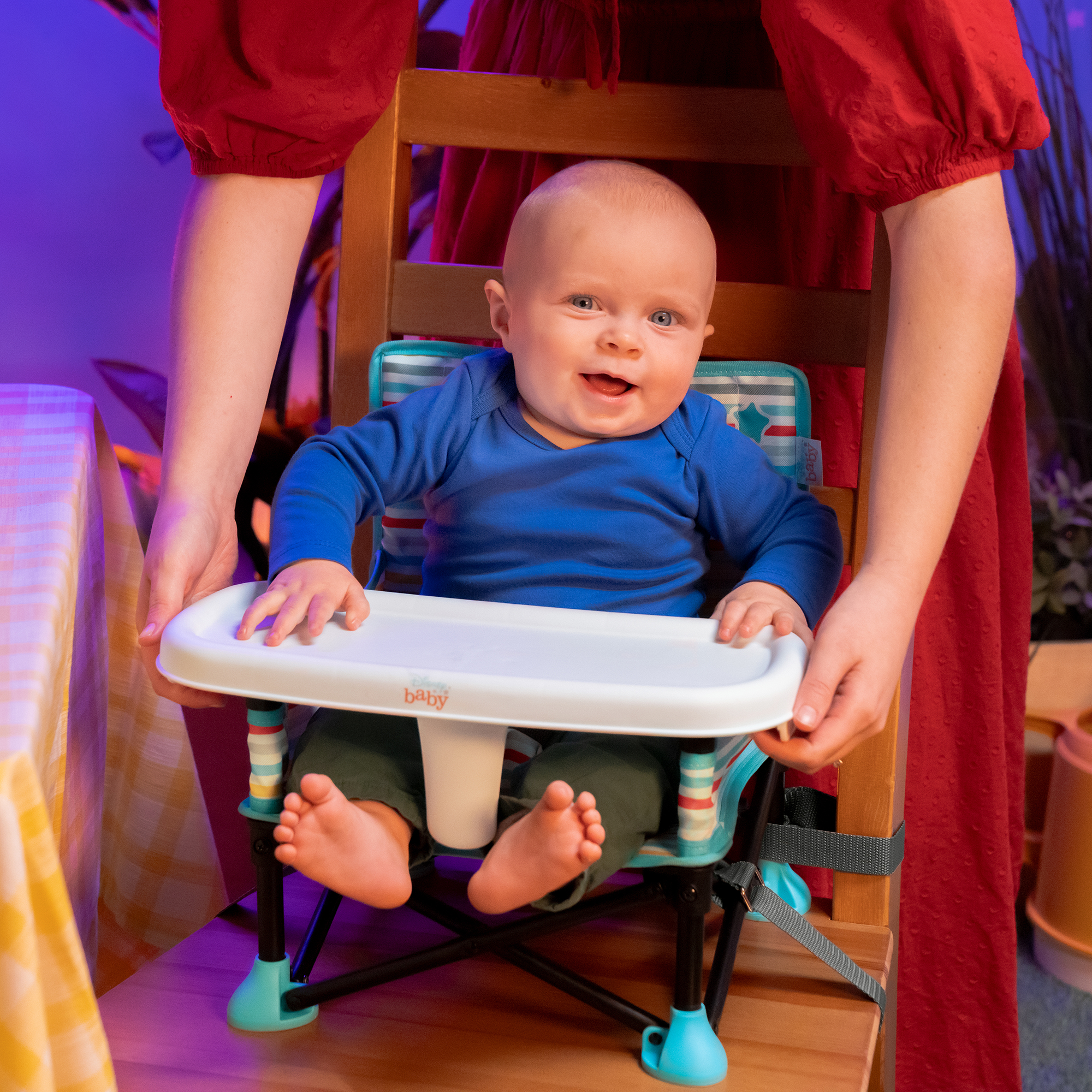 Reisehochstühle, BrightStarts, Blau – Produktansicht