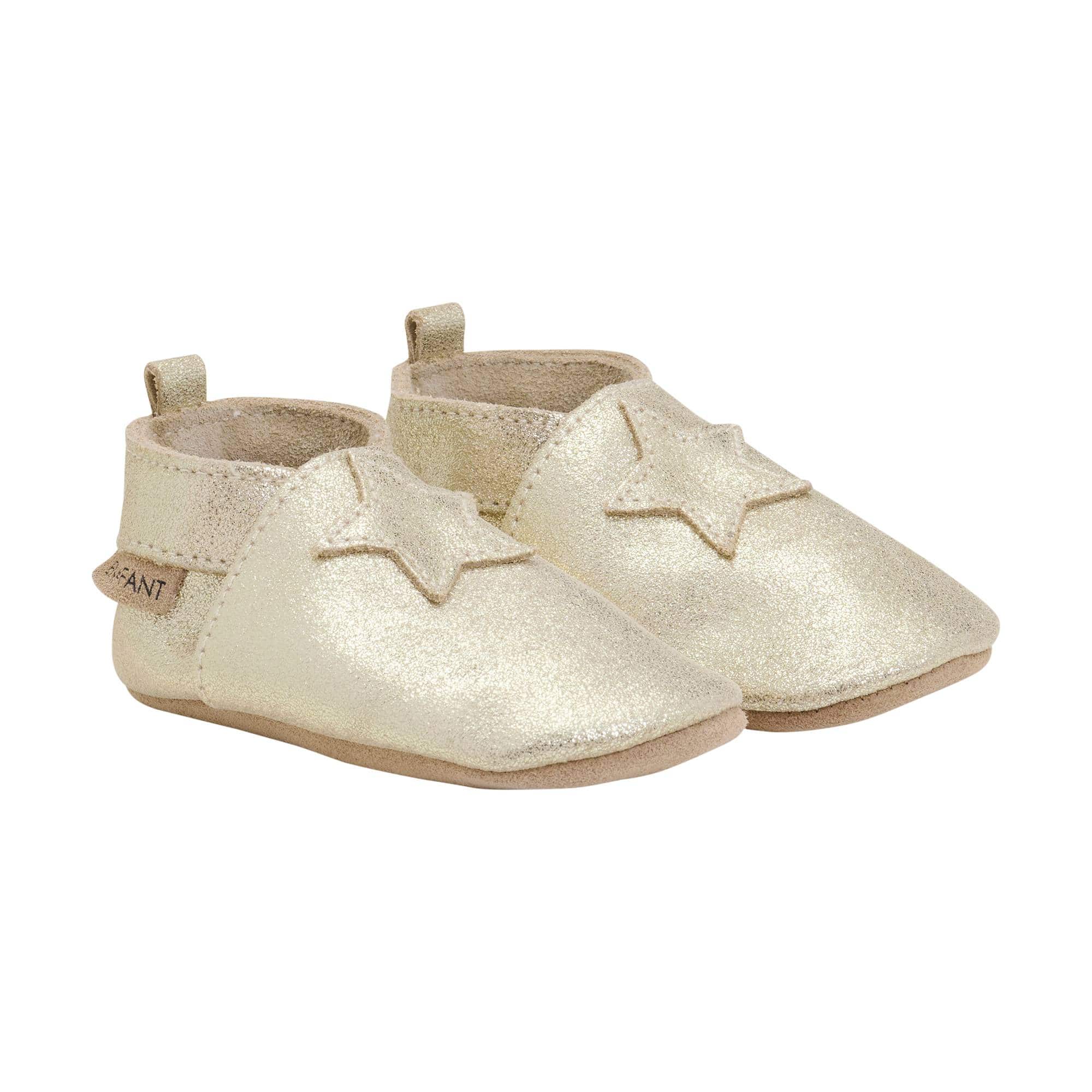 Hausschuhe, EN FANT, Gelb – Besonderheit: Gummizug in der Schuhöffnung erleichtert das An- und Ausziehen