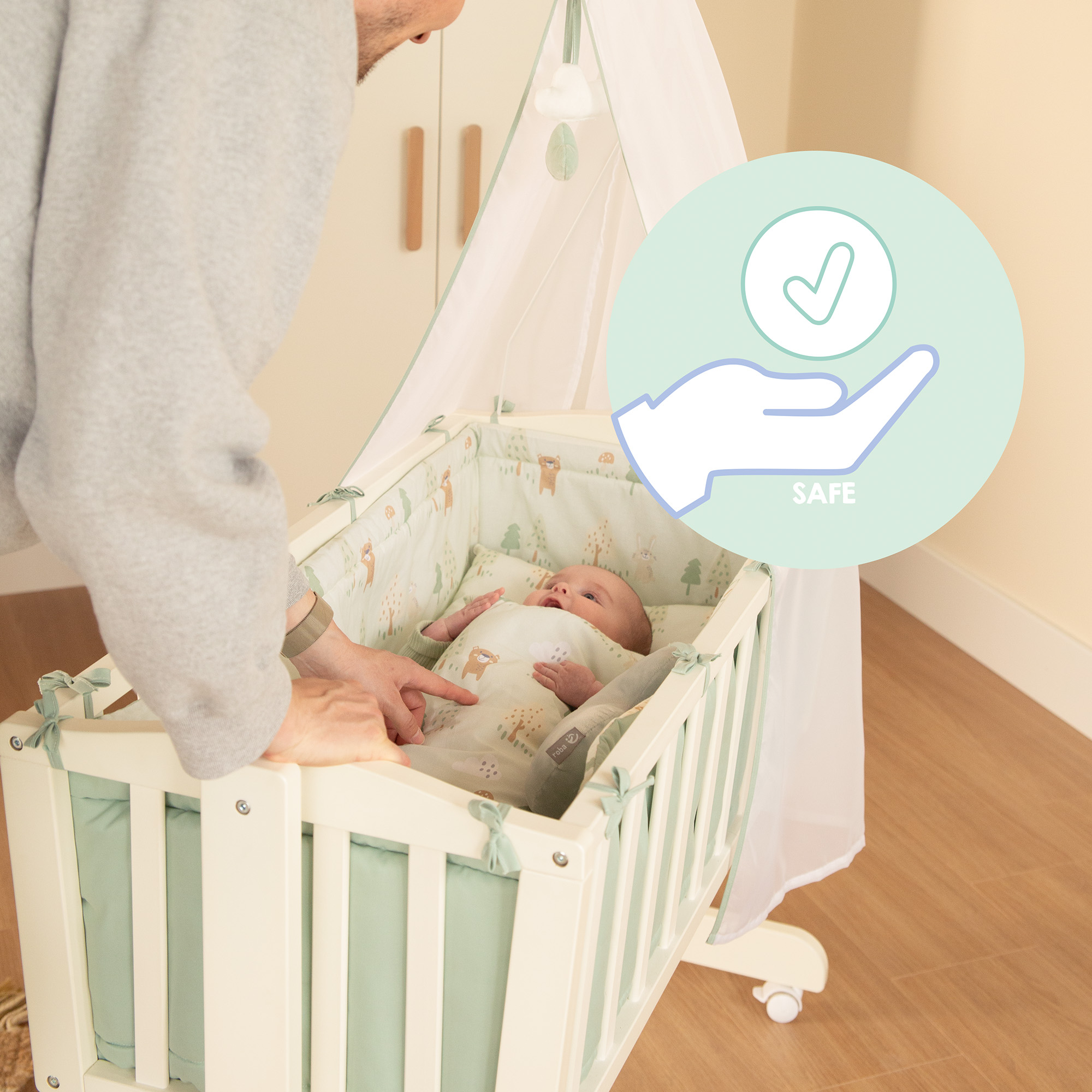 Stubenwagen & Wiegen, roba, Weiß – Produktansicht