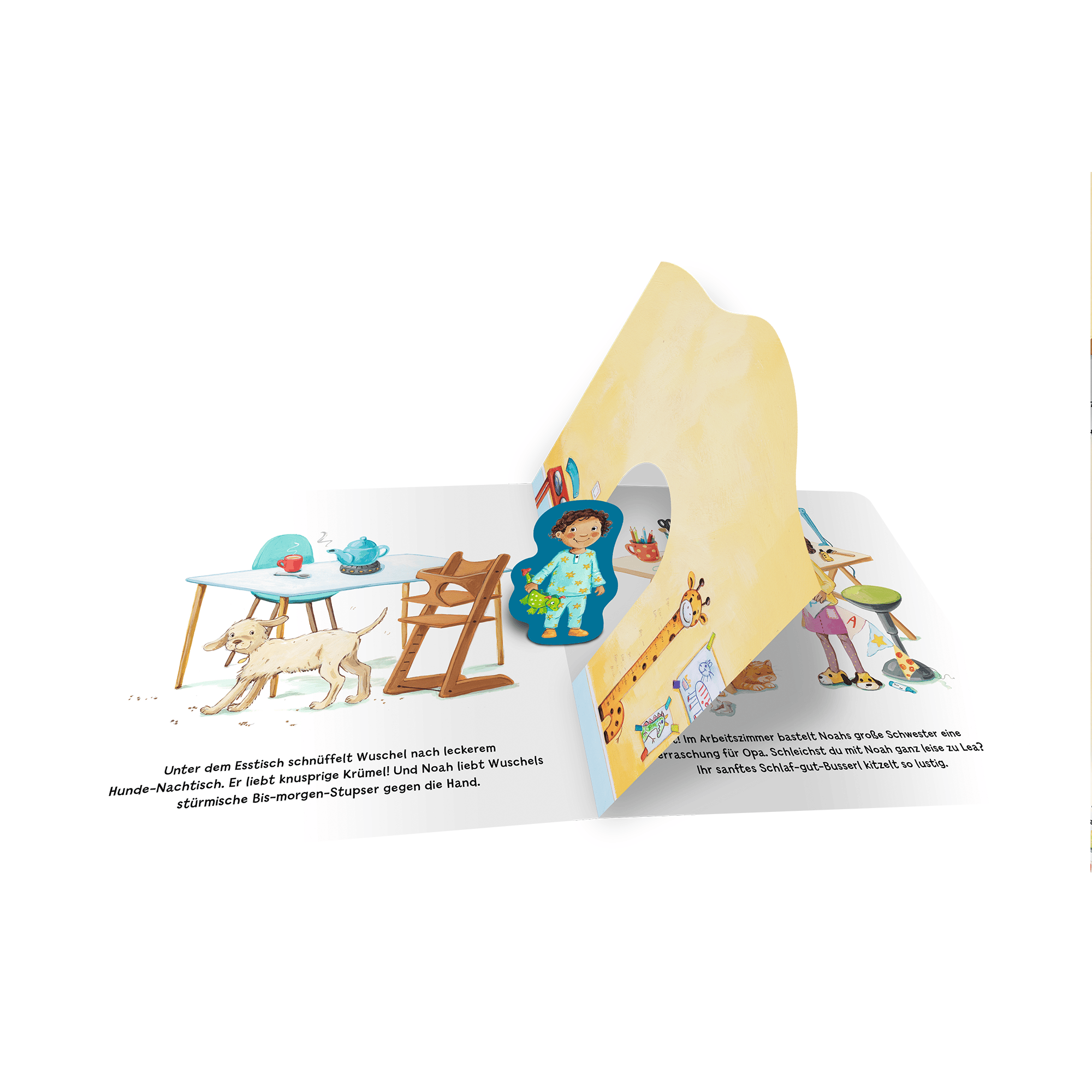 Bilderbücher, ess!inger – Besonderheit: Gute Nacht-Buch mit kleiner Spielfigur