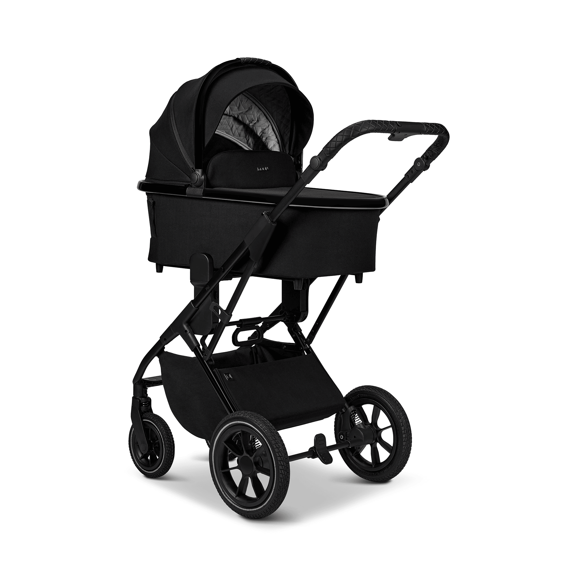 Kombi-Kinderwagen, MOON, Schwarz – Produktansicht