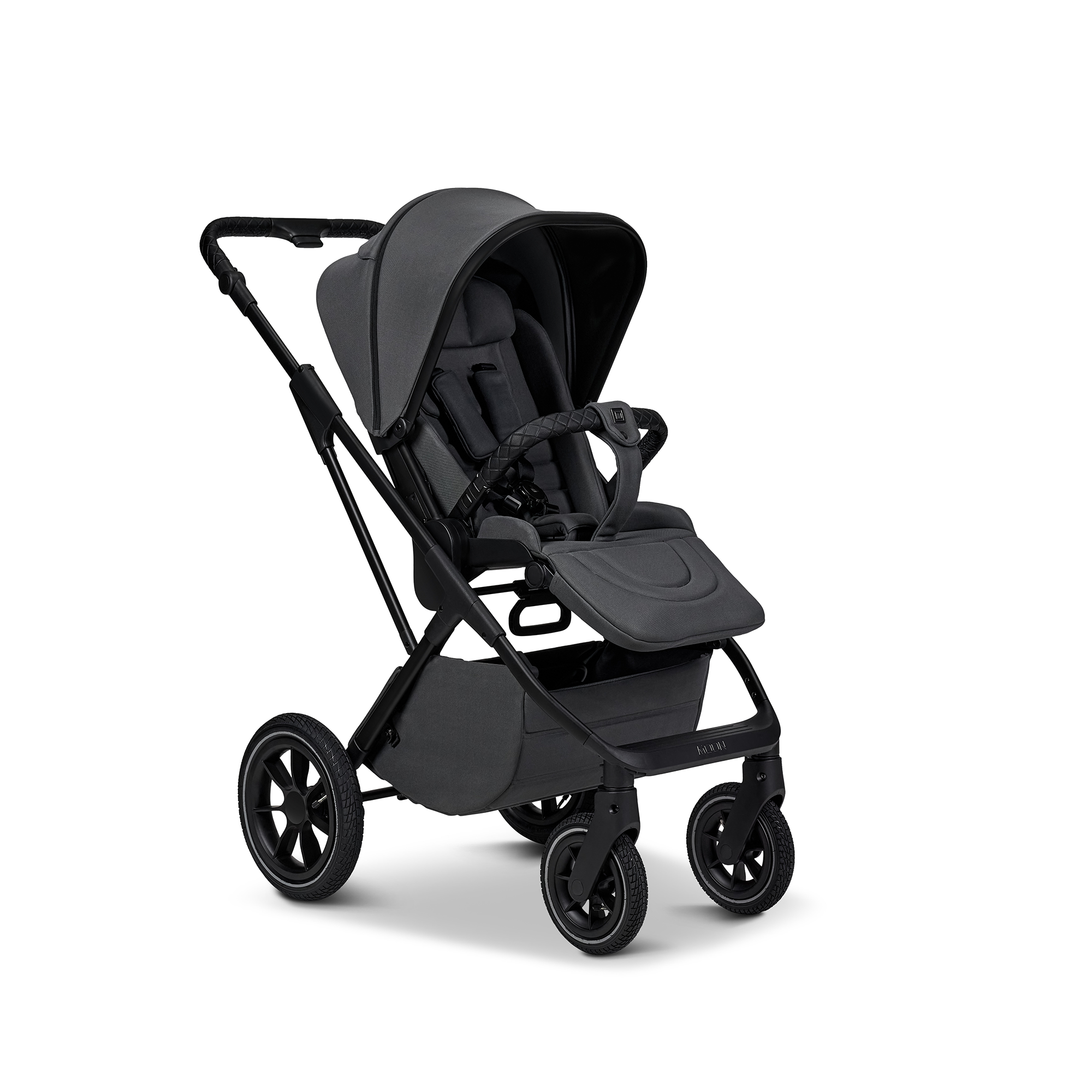 Kombi-Kinderwagen, MOON, Grau – Produktansicht