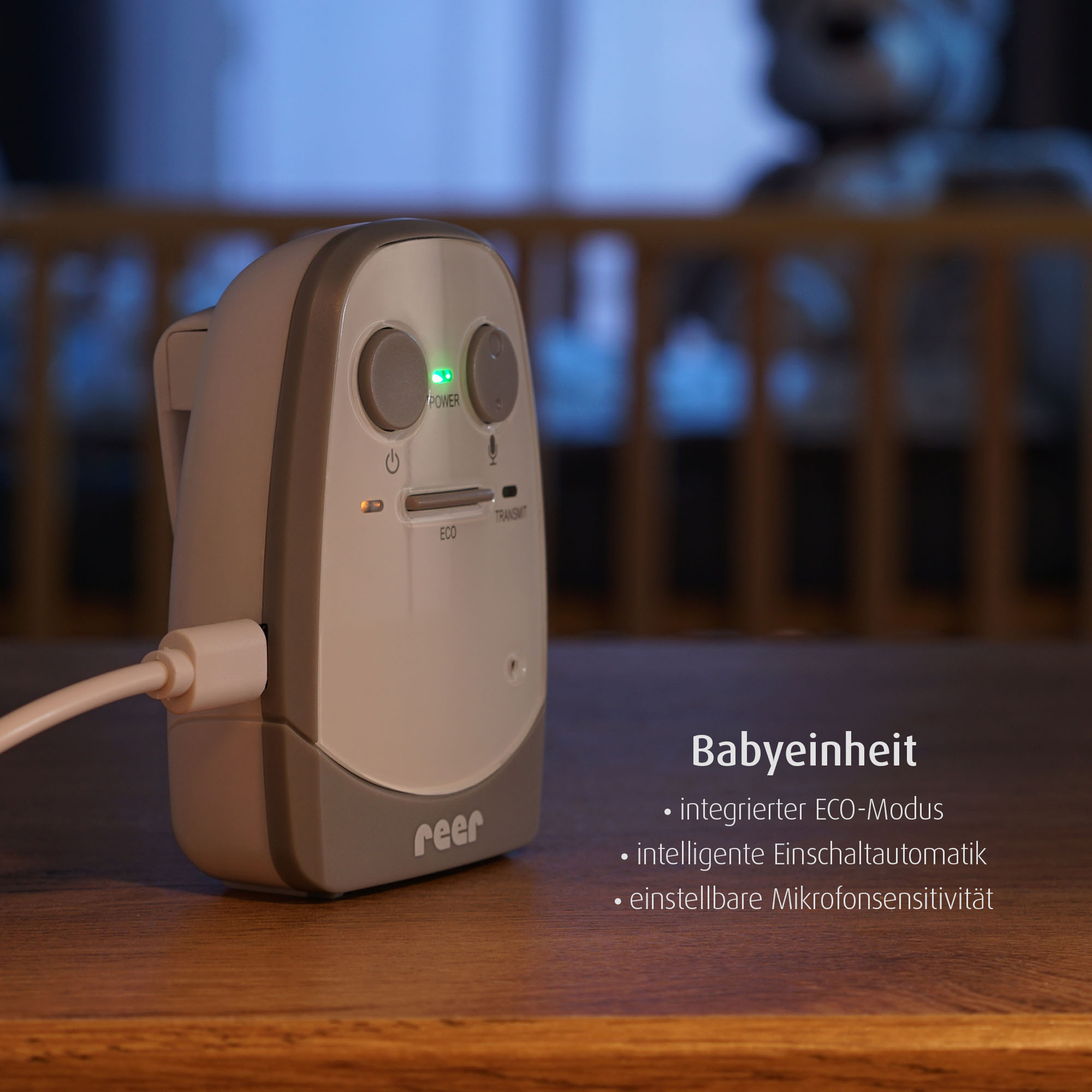 Audio Babyphone, reer, Weiß – Produktansicht