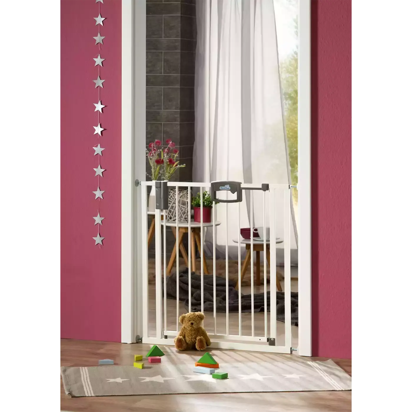 Türschutzgitter Easylock Plus 80,5 - 88,5 cm Geuther Weiß 2000573442403 1