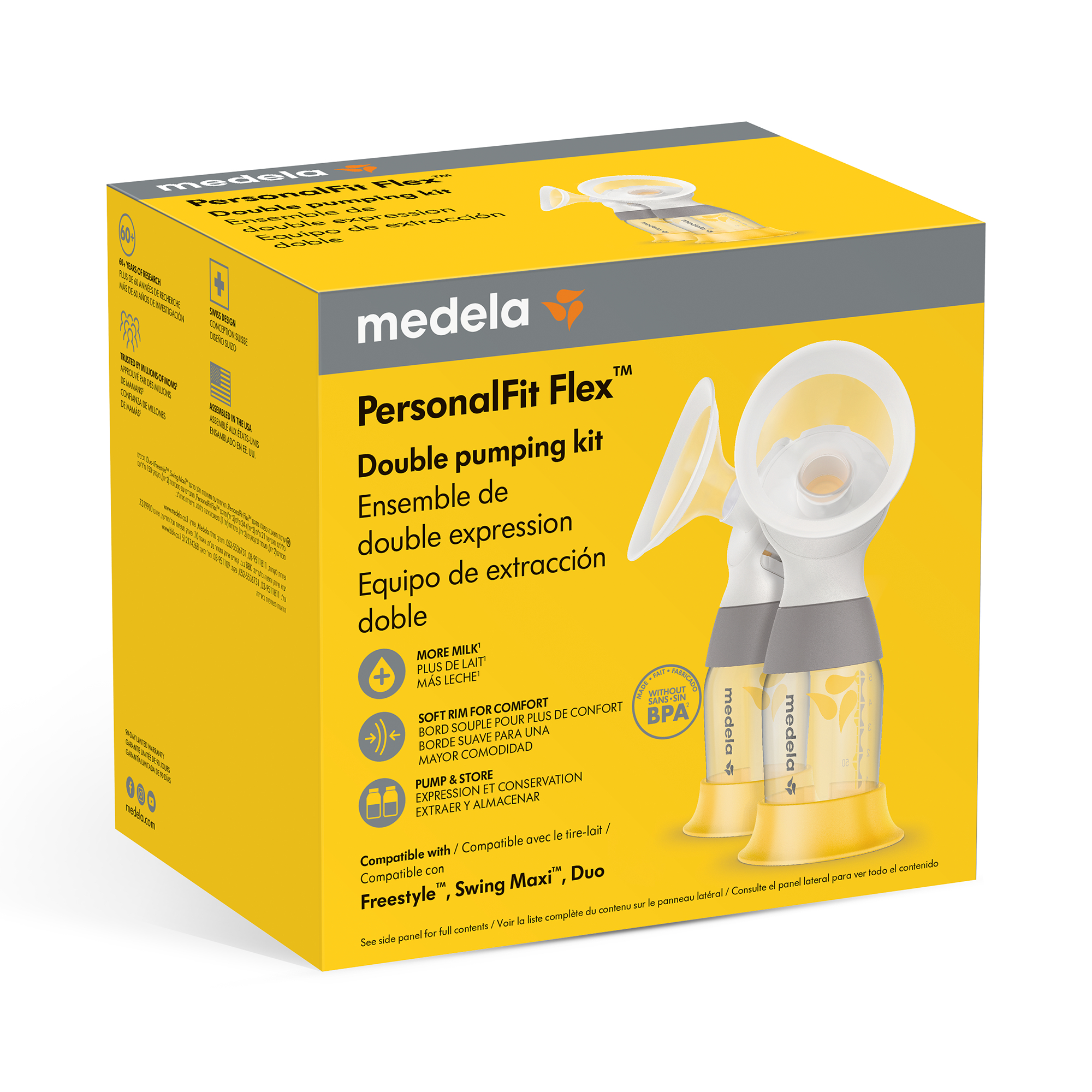 Milchpumpen, medela, Gelb – Produktansicht