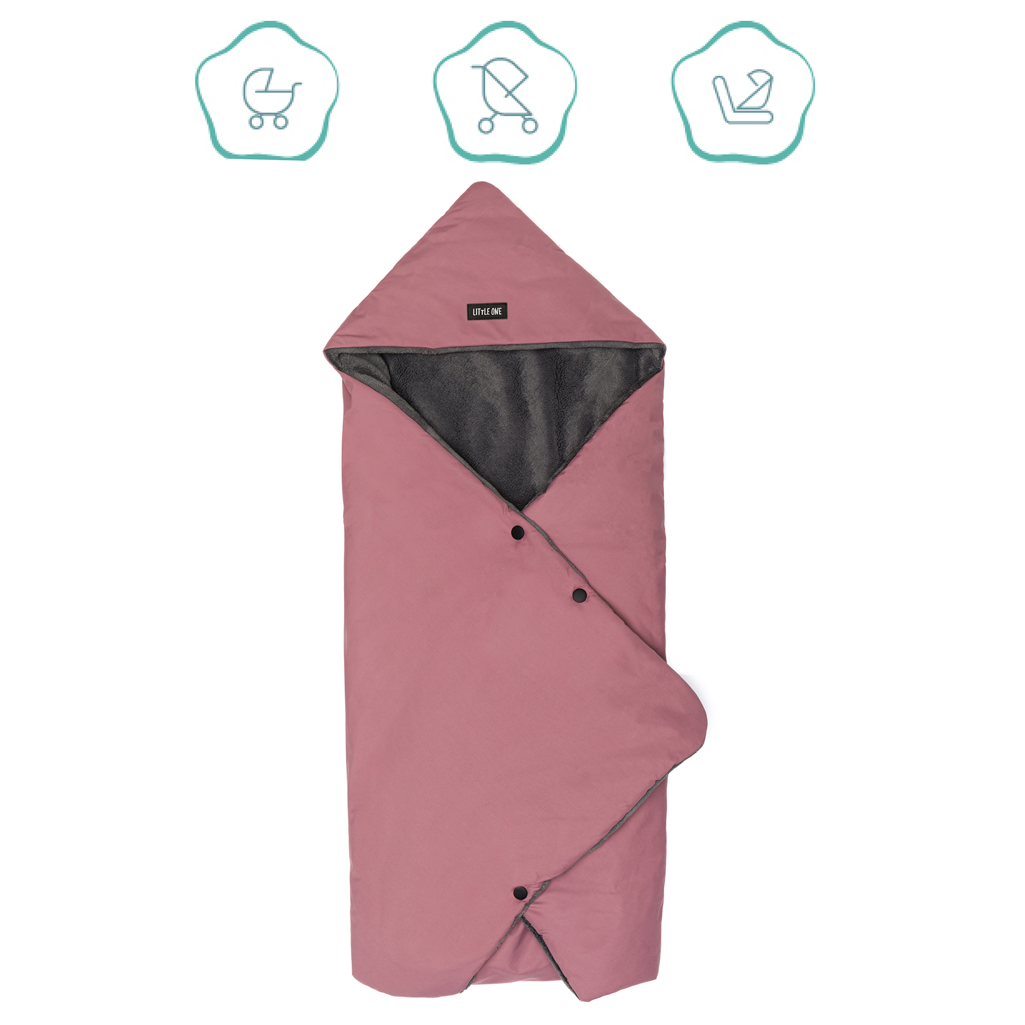 Einschlagdecken & Decken, LITTLE ONE, Pink – Produktansicht