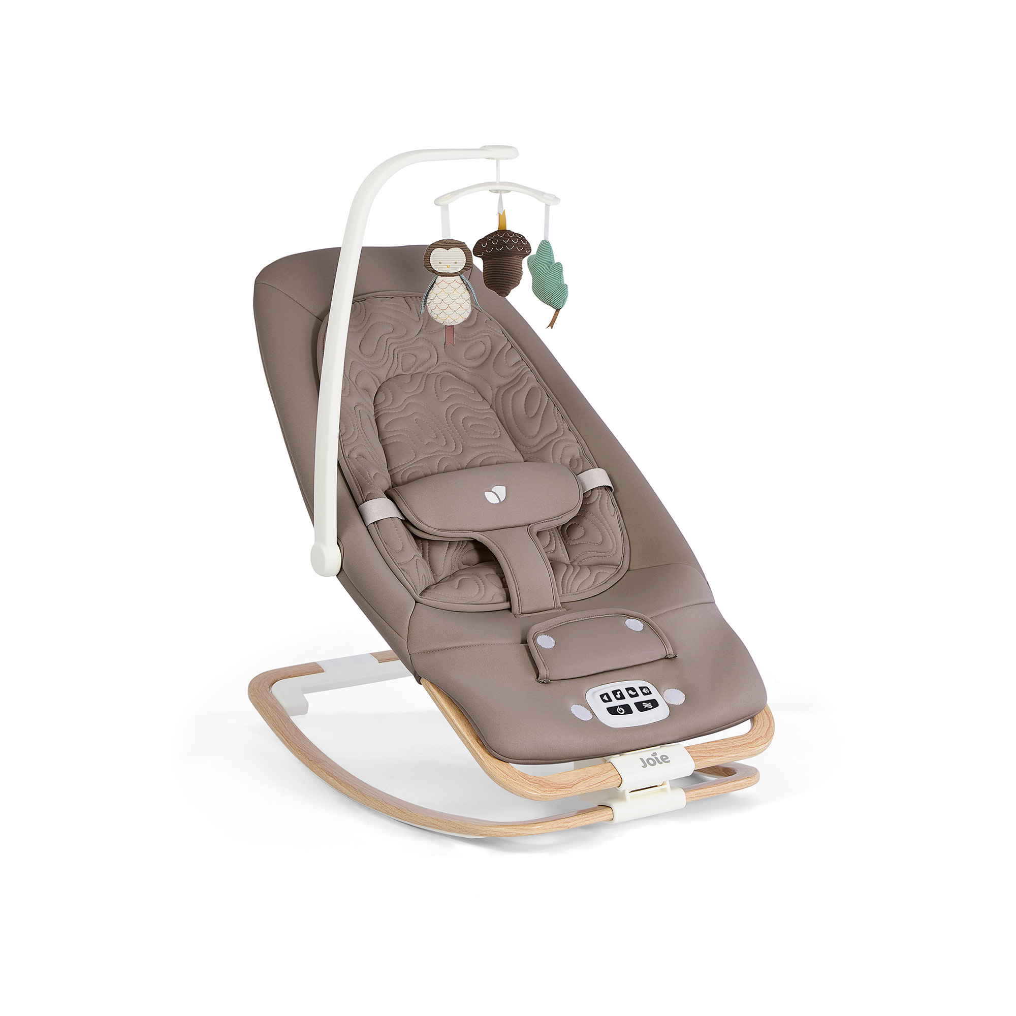 Wippen, Joie, Beige – Besonderheit: multifunktionale Babywippe (als Wippe oder fester Sitz)