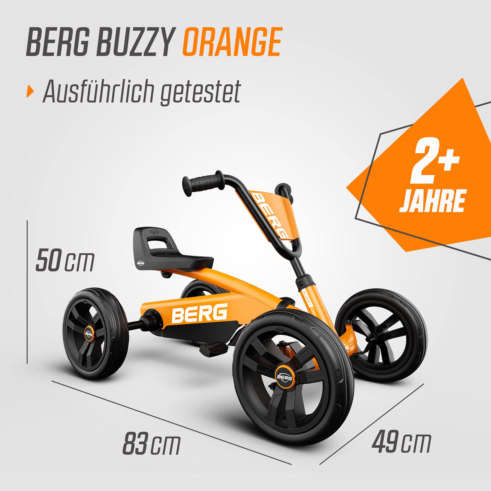 Kinderfahrzeuge, BERG, Orange – Produktansicht