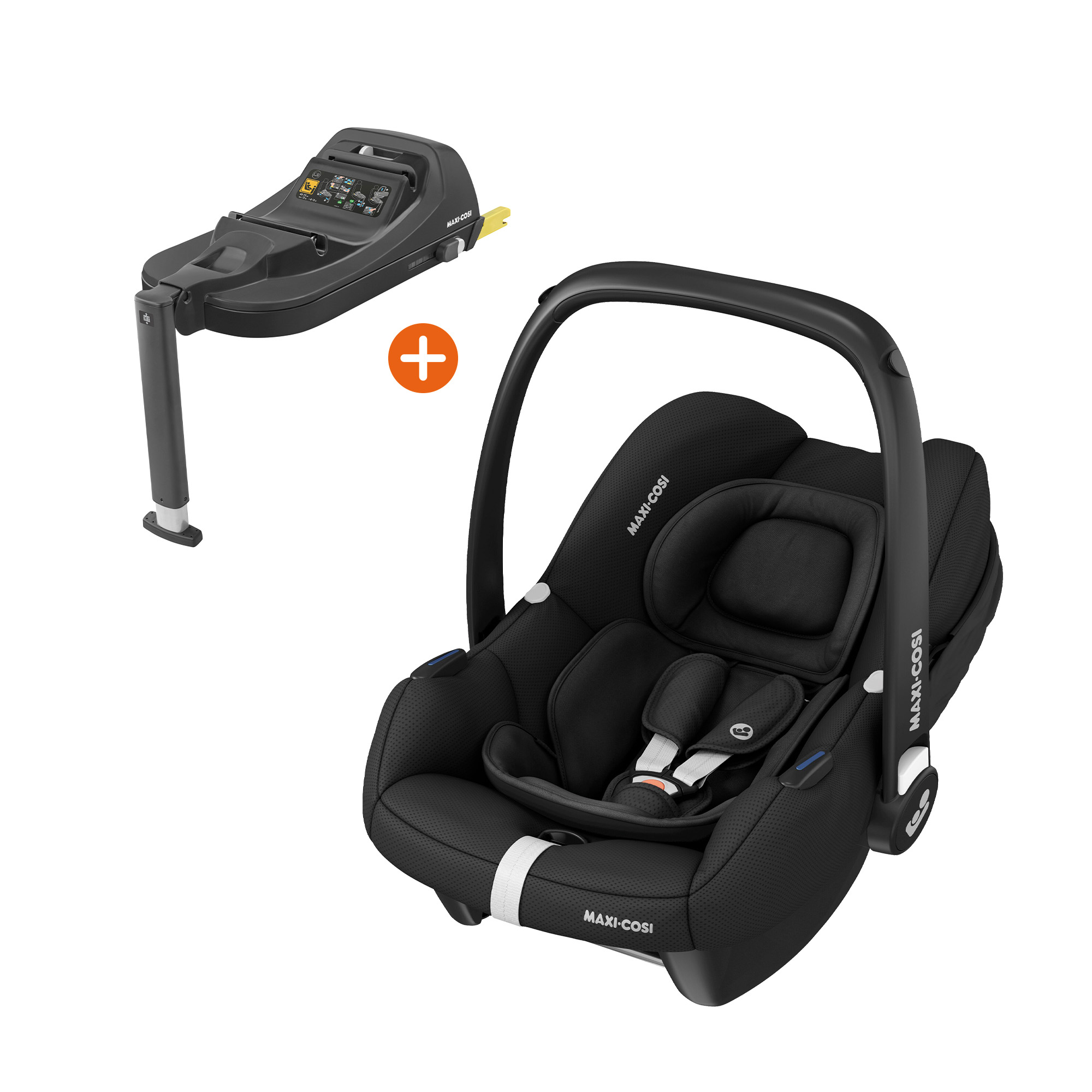 MAXI-COSI, Schwarz – Besonderheit: Set bestehend aus Babyschale und Basisstation