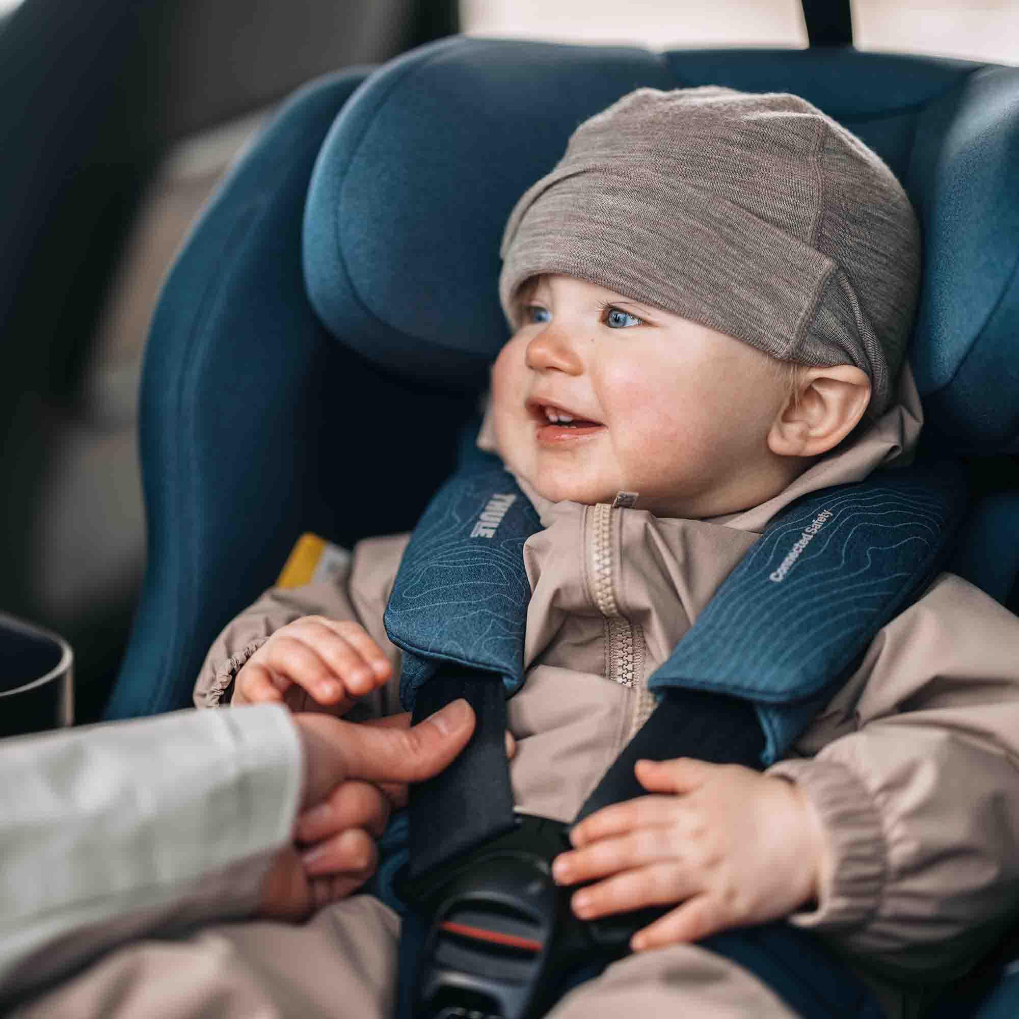 Reboarder 0-18 kg, Gruppe 0+/1, THULE, Blau – Besonderheit: passend für die separat erhältliche Thule Alfi Connect ISOFIX Kindersitzbasis
