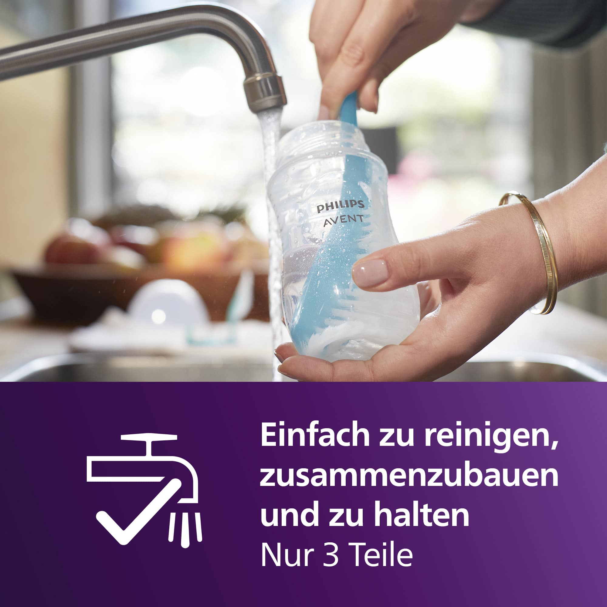 Babyfläschchen, PHILIPS AVENT, Grau – Produktansicht