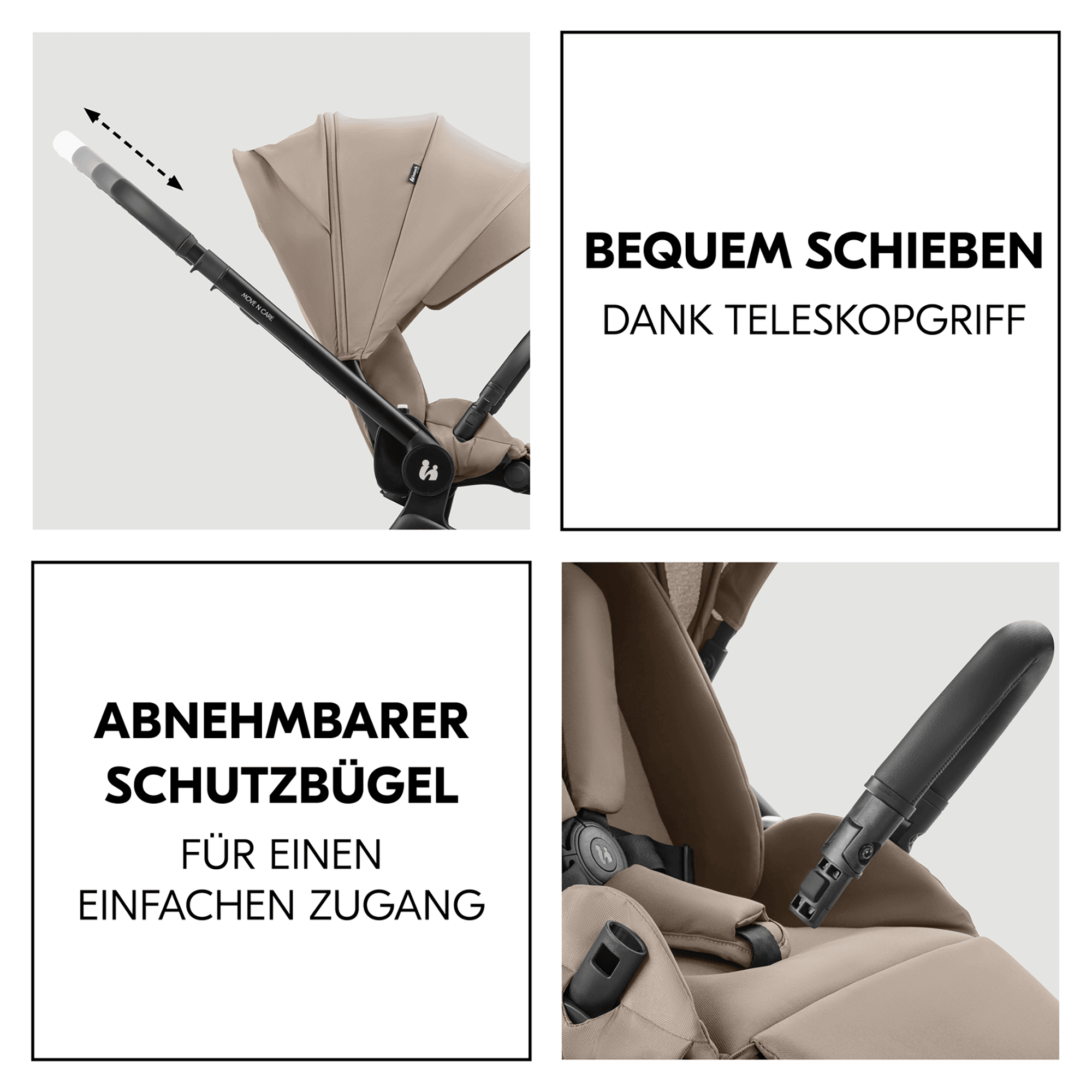 Kombi-Kinderwagen, hauck, Beige – Produktansicht