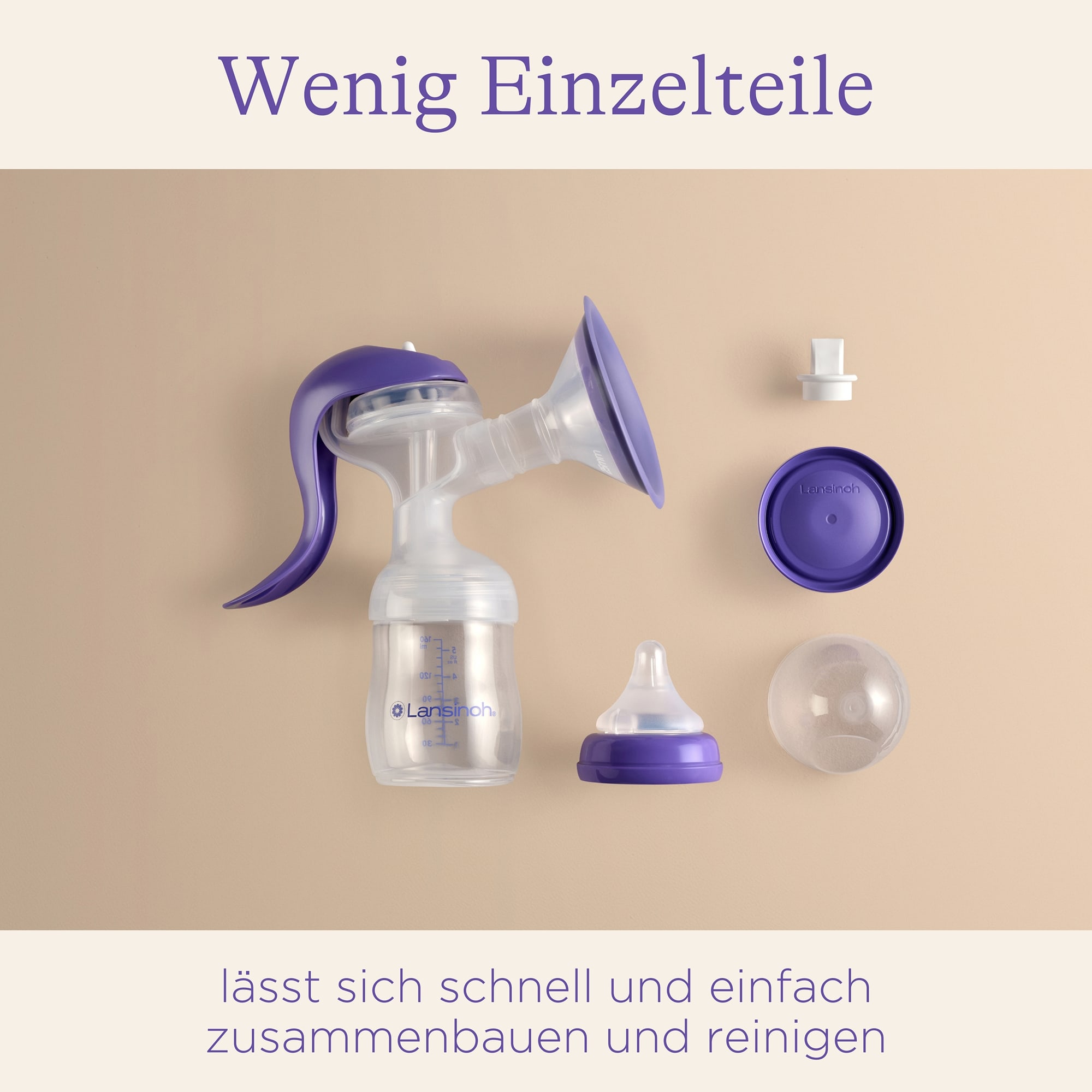 Handmilchpumpen, Lansinoh, Transparent – Produktansicht