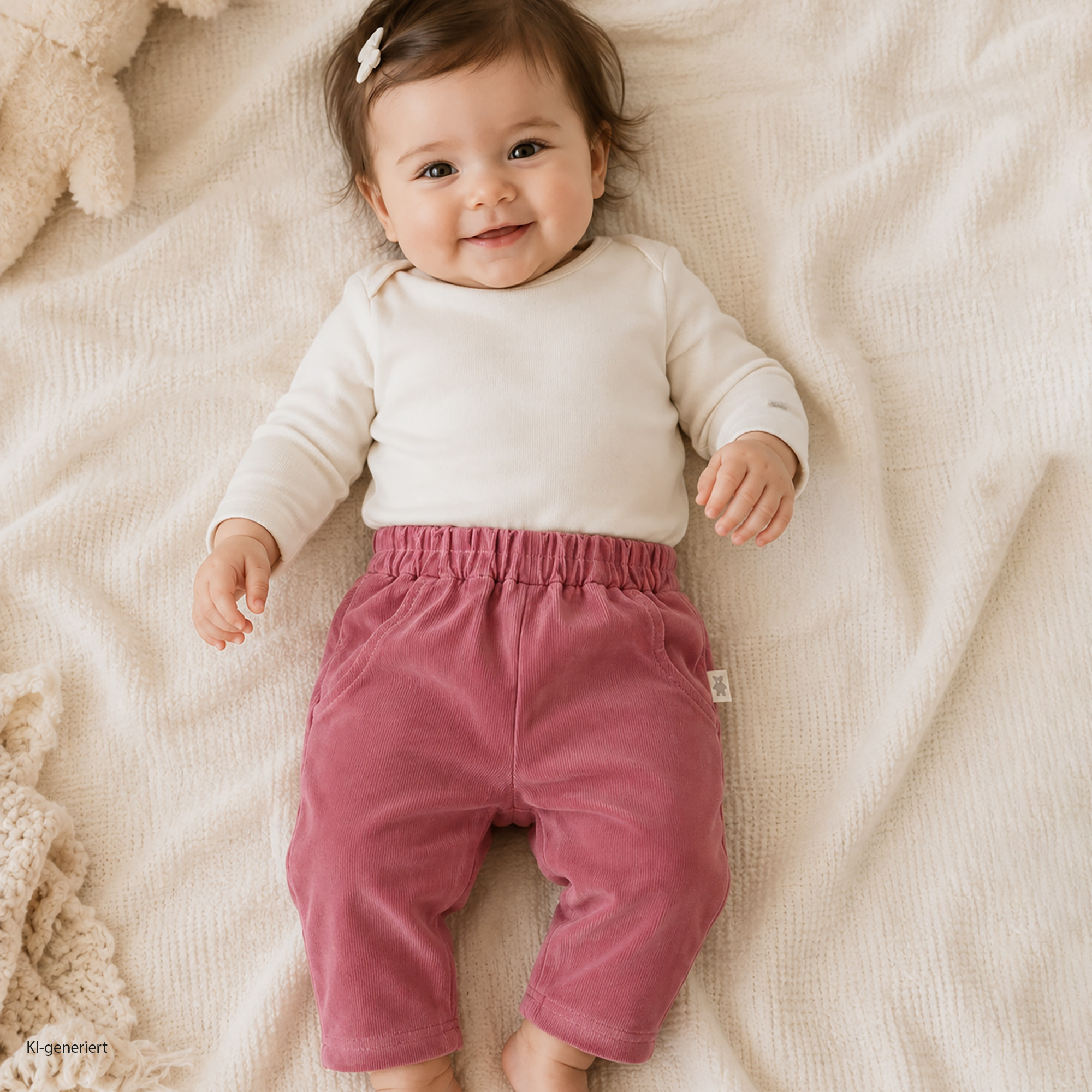 Cordhosen, LITTLE, Pink – Besonderheit: aus 100% Baumwolle
