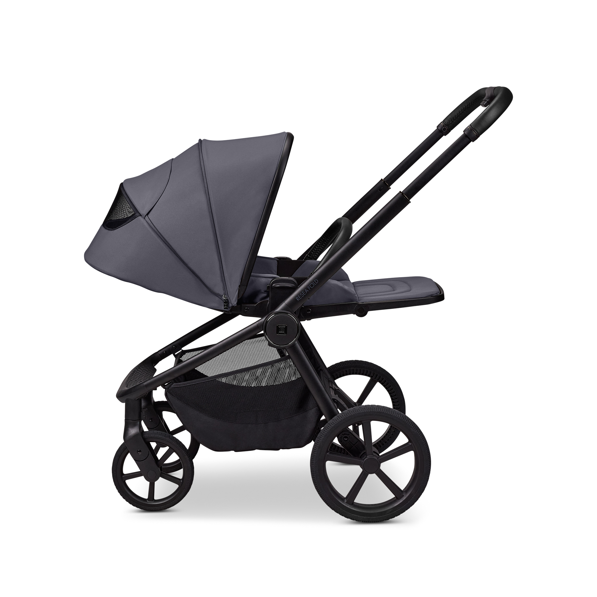 Kombi-Kinderwagen, MOON, Grau – Produktansicht