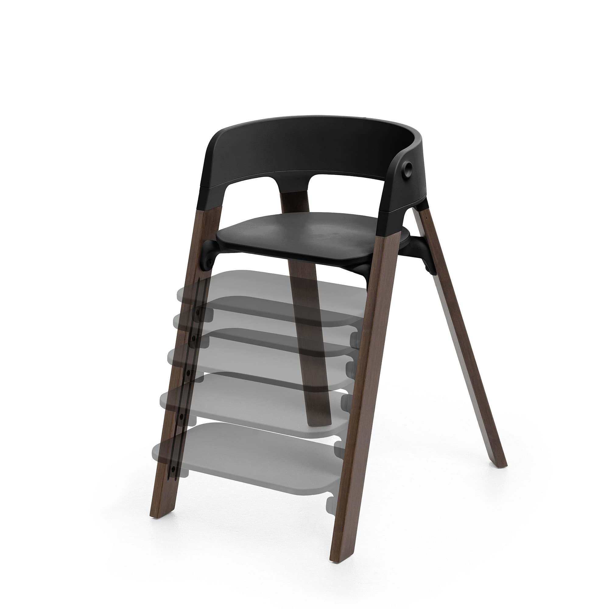 Treppenhochstühle, STOKKE, Schwarz – Produktansicht